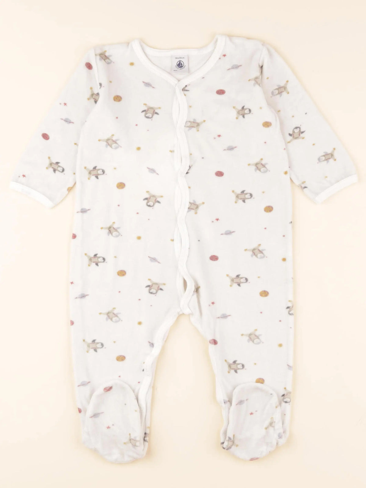 Pyjama velours multicolore