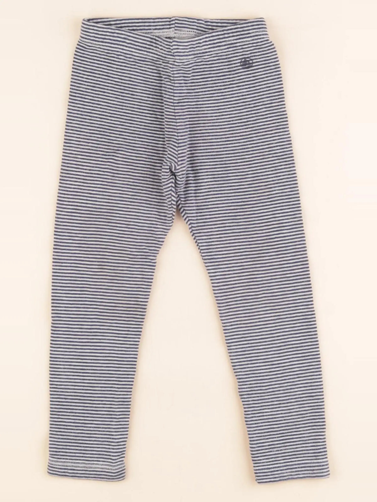 Petit Bateau - legging blanc, bleu - 3 ans