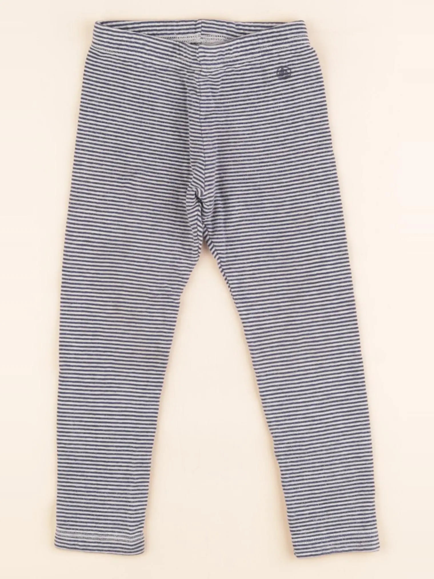 Petit Bateau - legging blanc, bleu - 3 ans