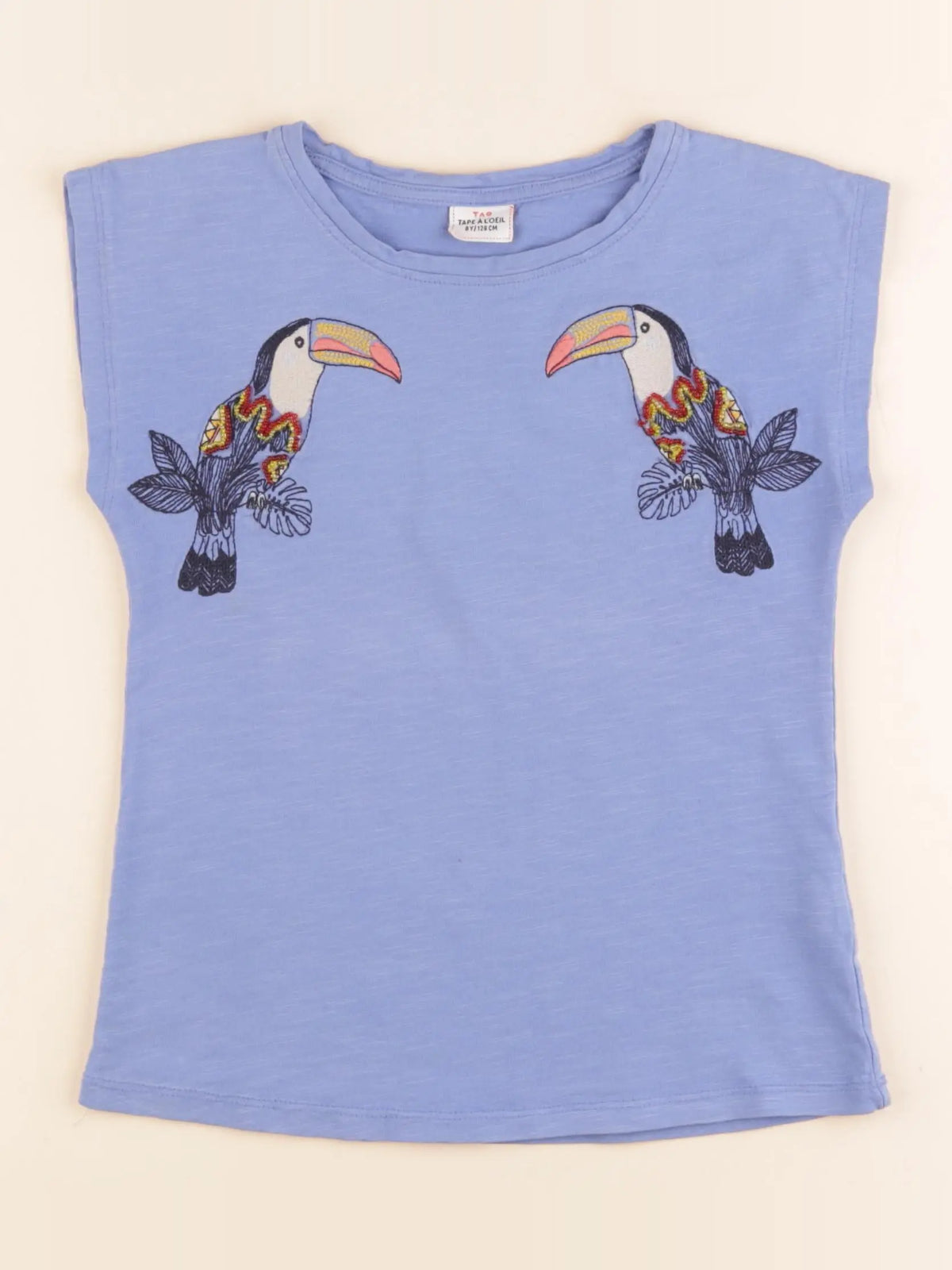 Tape à l'oeil - tee-shirt bleu - 8 ans