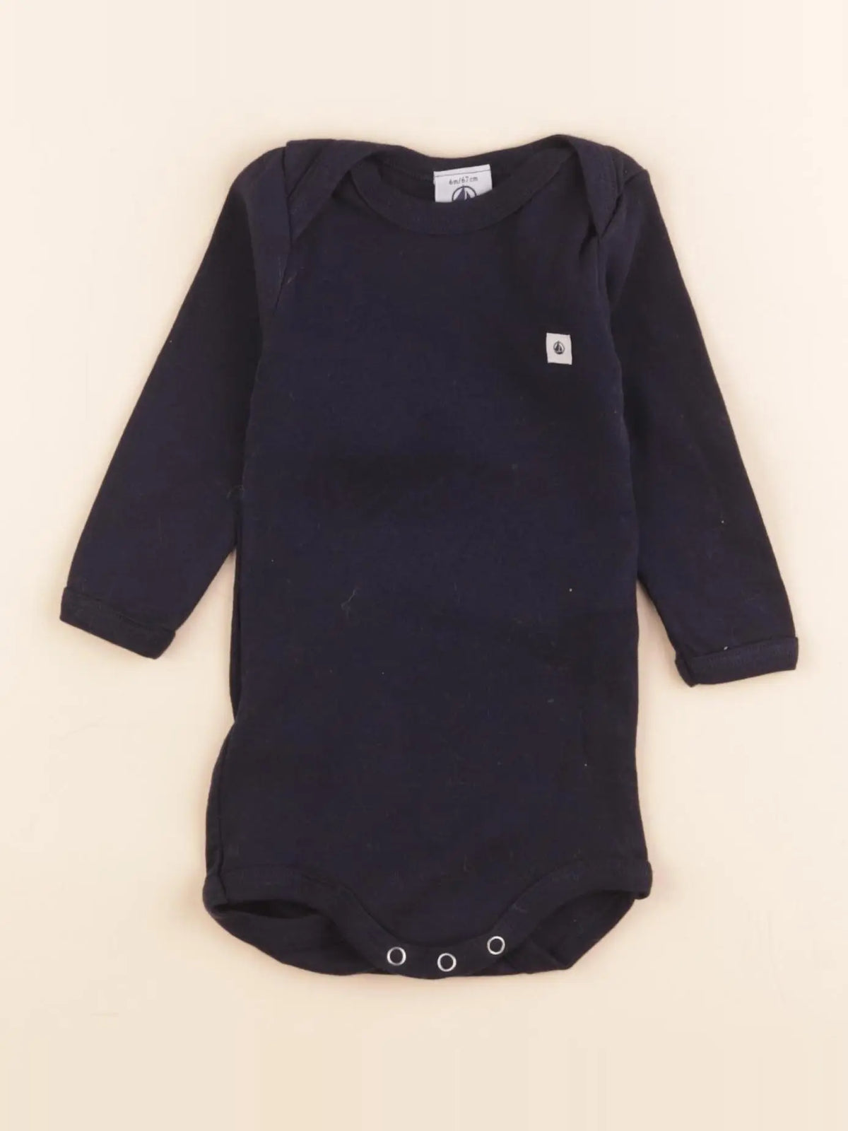 Petit Bateau - body bleu - 6 mois