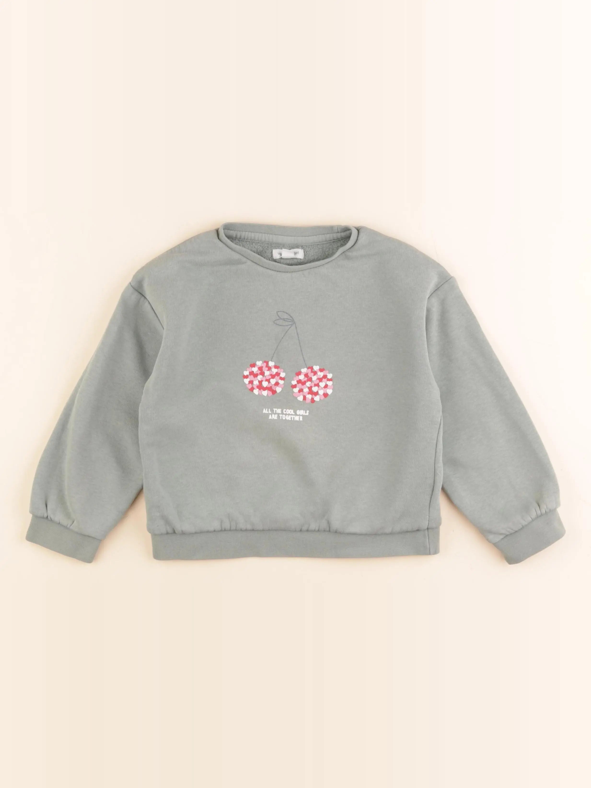 Vertbaudet - sweat vert - 5 ans