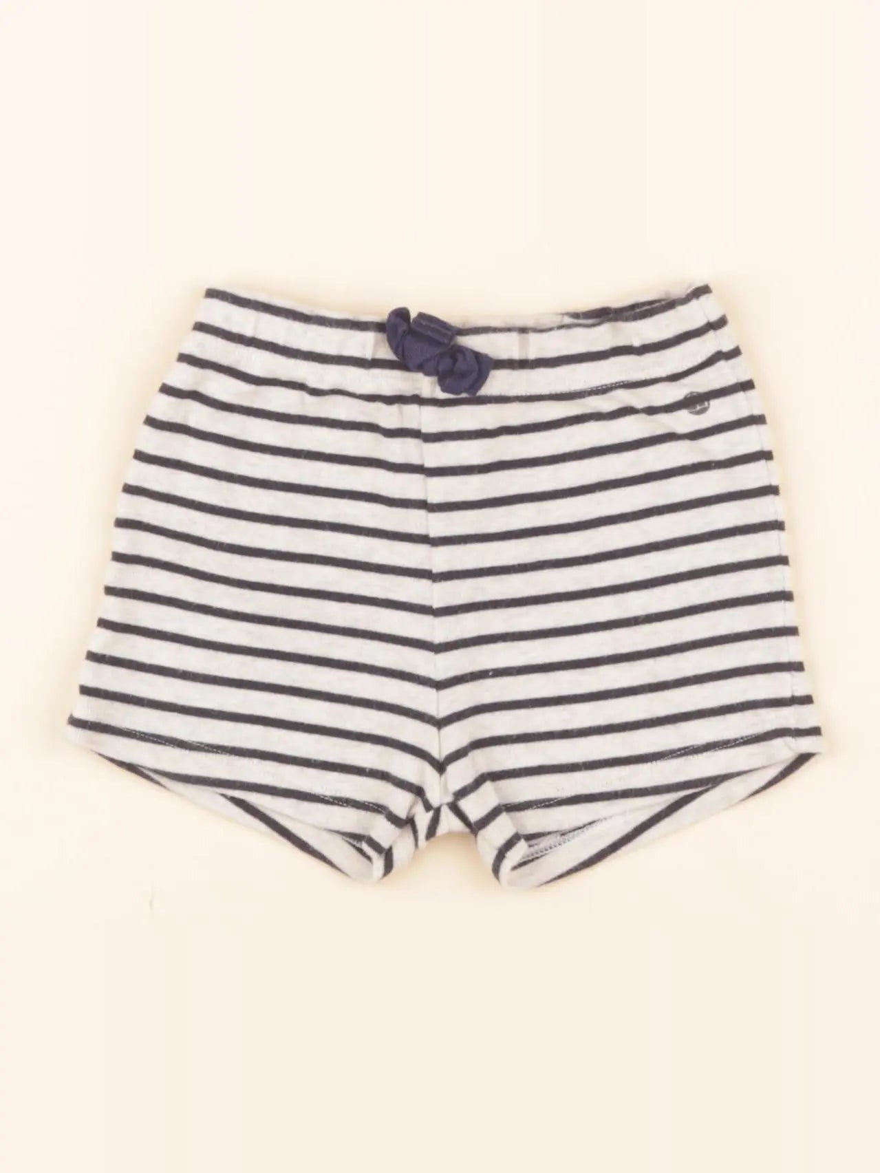 Short beige, bleu