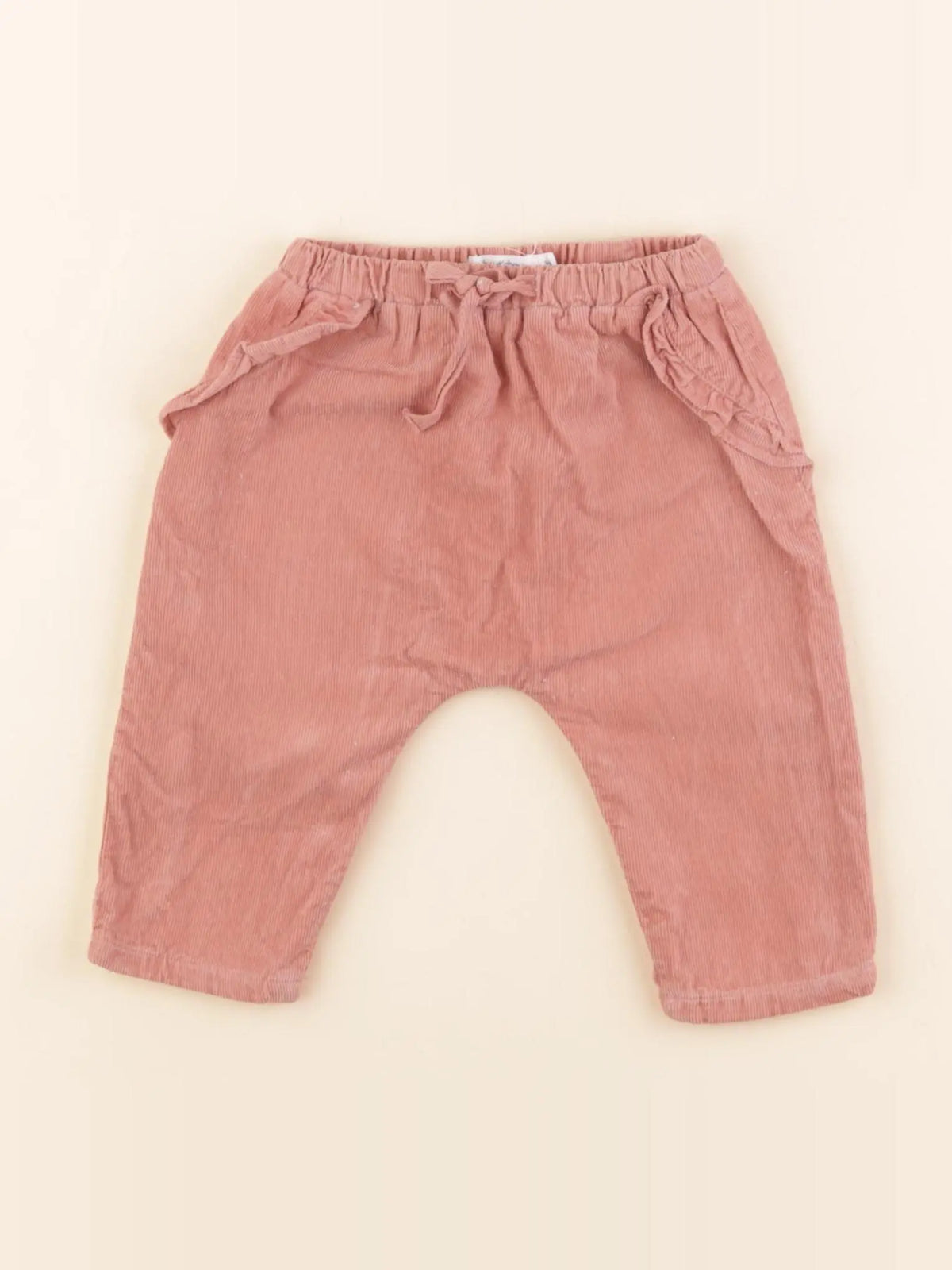 Boutchou - pantalon doublé rose - 3 mois