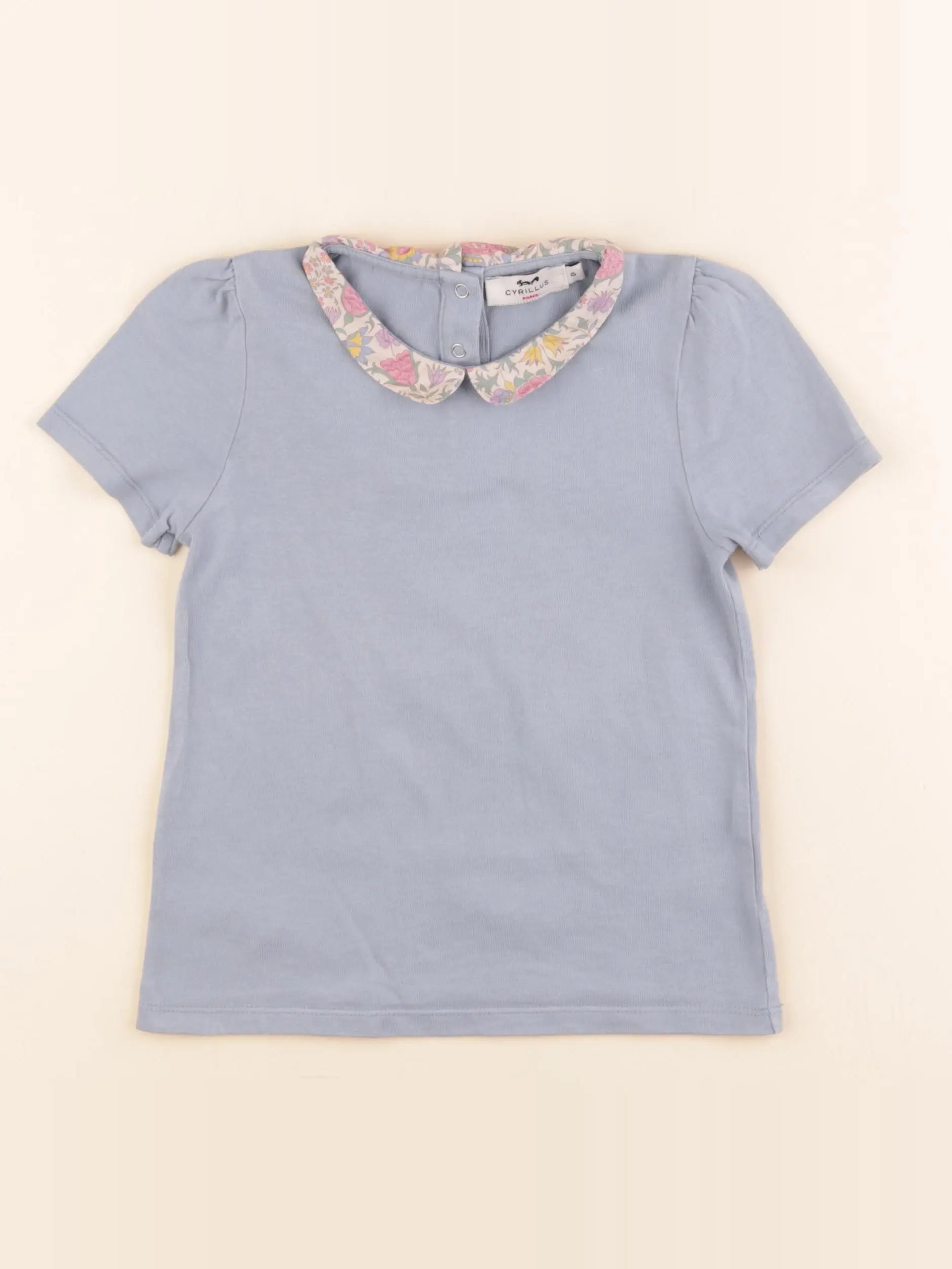 Cyrillus - tee-shirt bleu - 6 ans