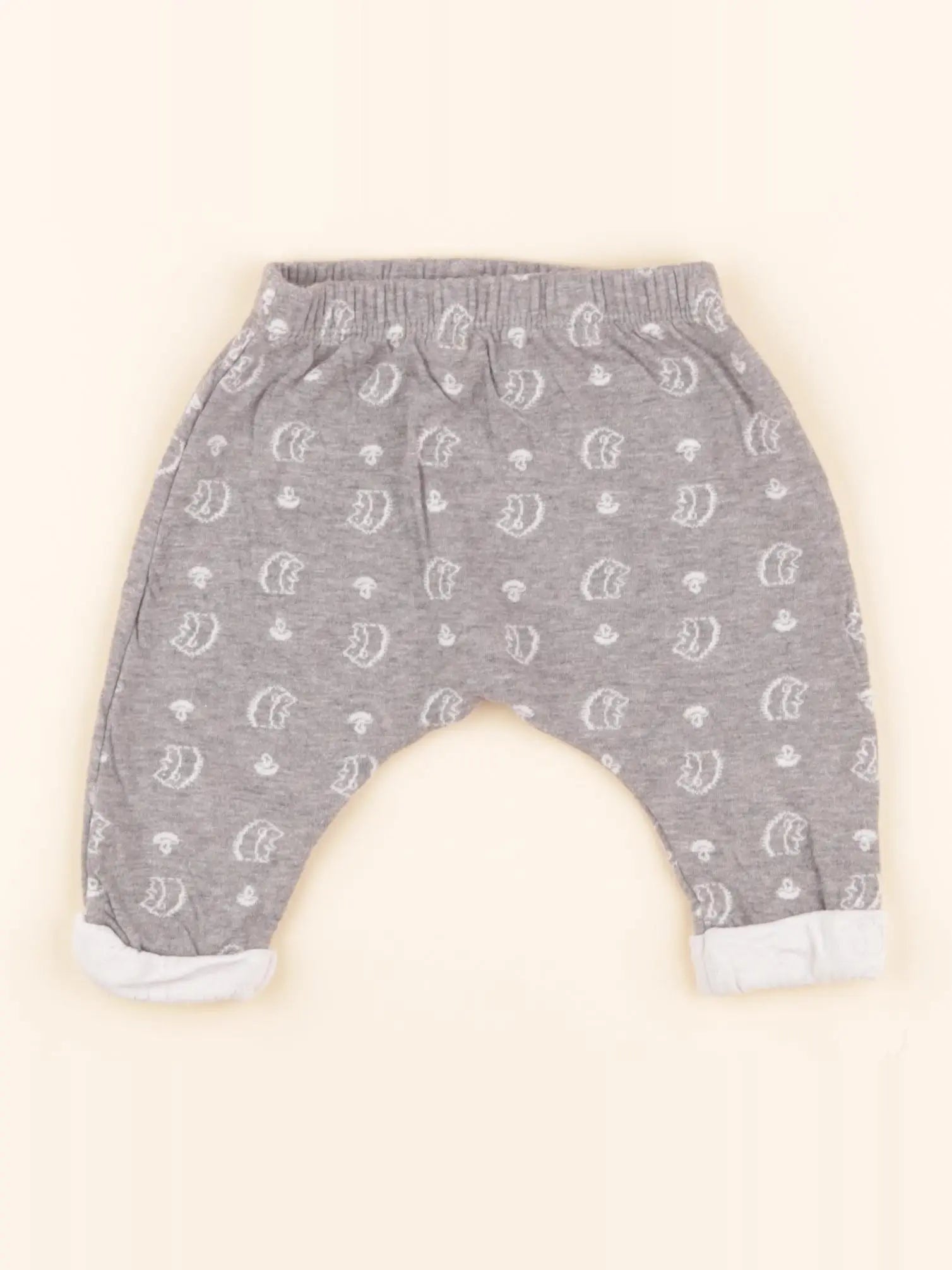 Sarouel doublé gris