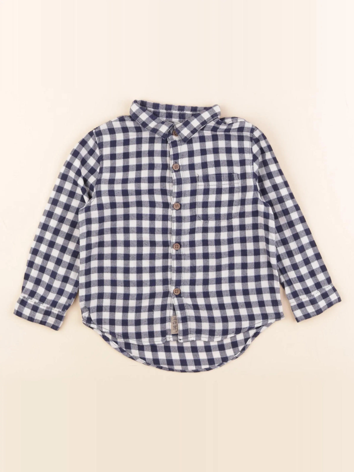 Zara - chemise blanc, bleu - 18/24 mois