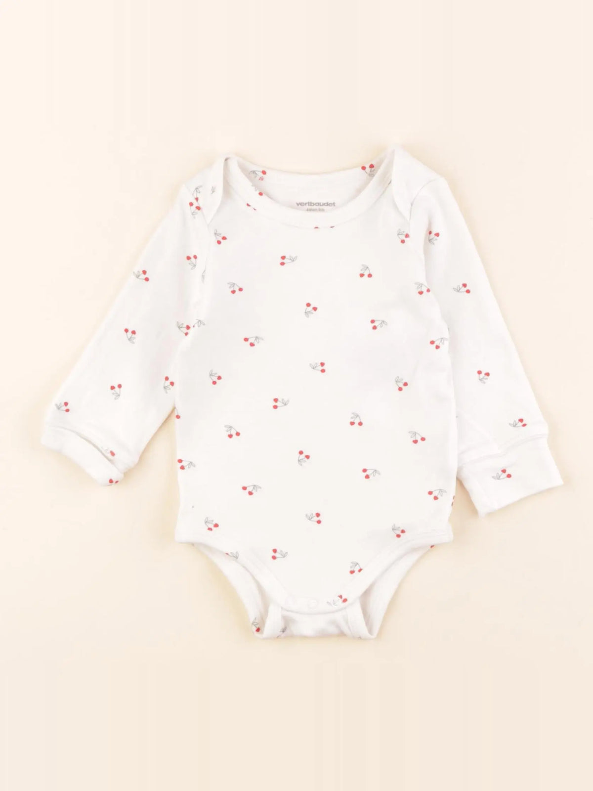 Vertbaudet - body beige - 6 mois