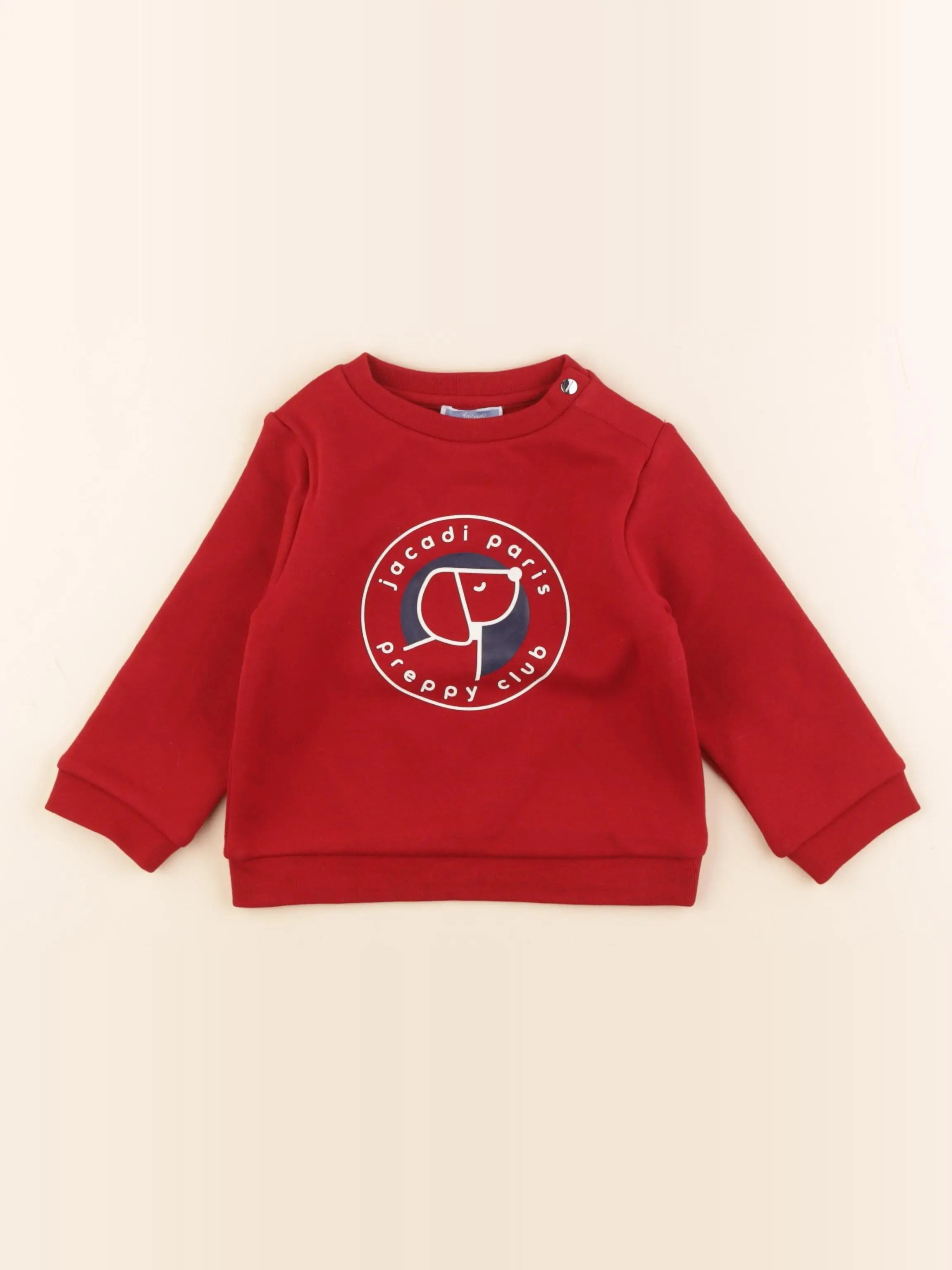 Jacadi - sweat rouge - 2 ans