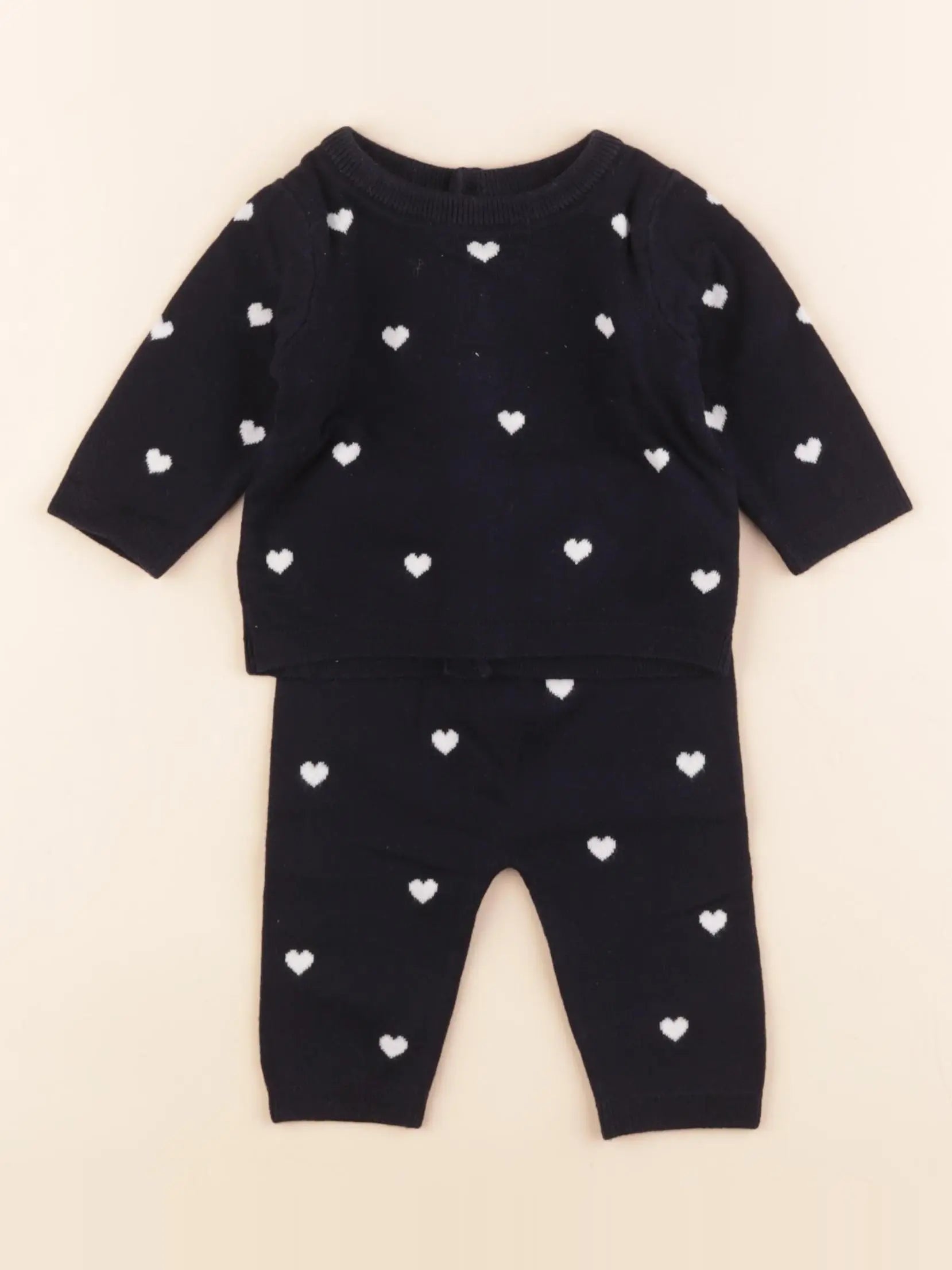 Jacadi - ensemble bleu - 3 mois