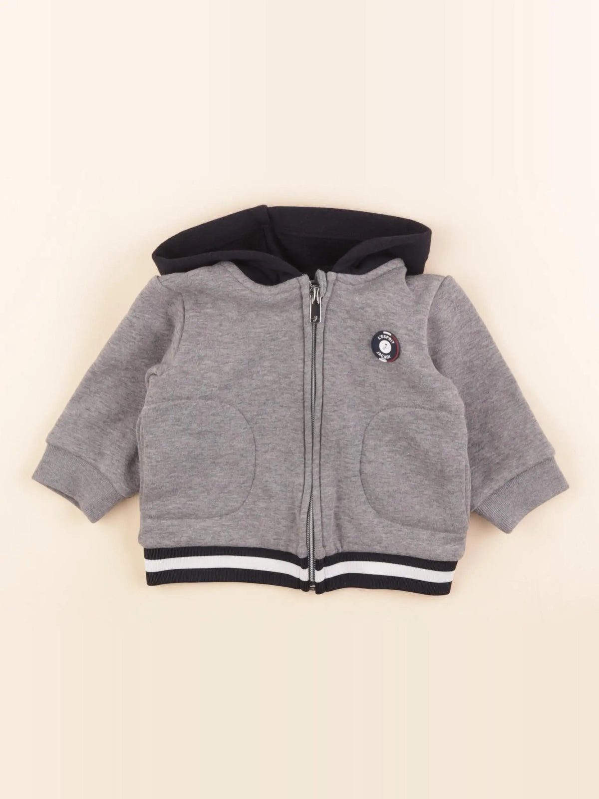 Jacadi - sweat gris - 6 mois