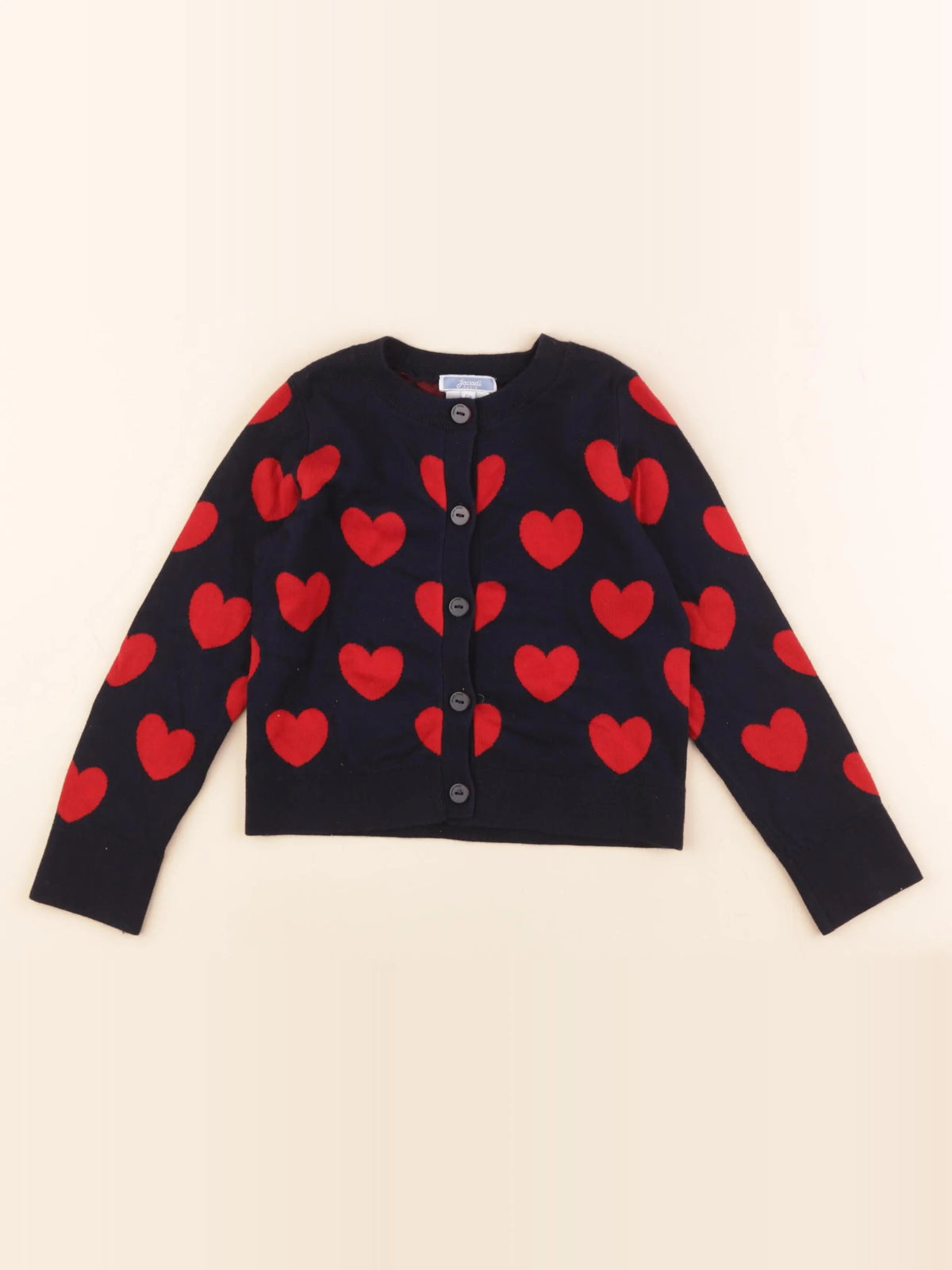 Jacadi - gilet bleu, rouge - 6 ans