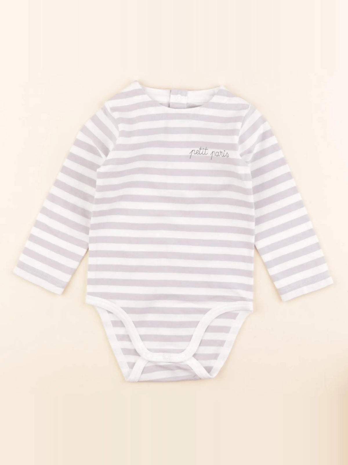 Jacadi - body blanc, gris - 12 mois