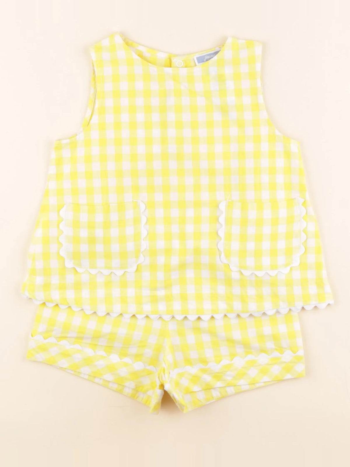 Jacadi - ensemble blanc, jaune - 4 ans