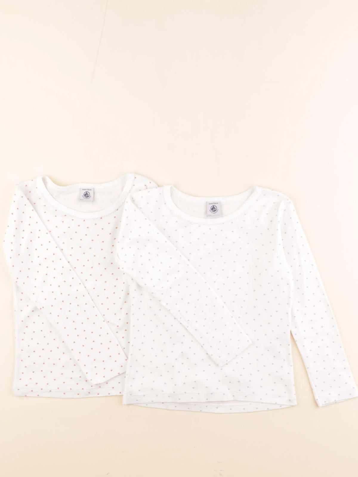 Petit Bateau - lot de 2 maillots de corps blanc - 6 ans