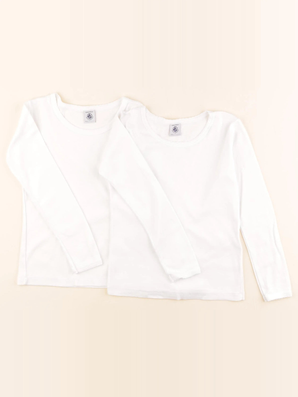 Petit Bateau - lot de 2 maillots de corps blanc - 6 ans