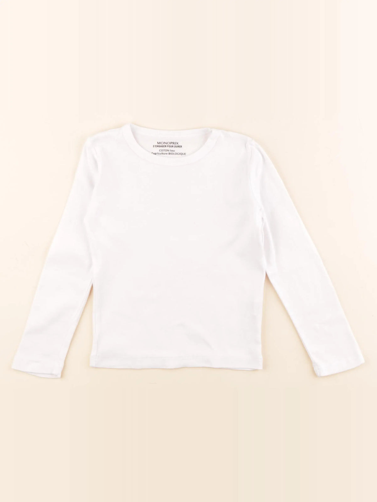Monoprix - maillot de corps blanc - 4/5 ans