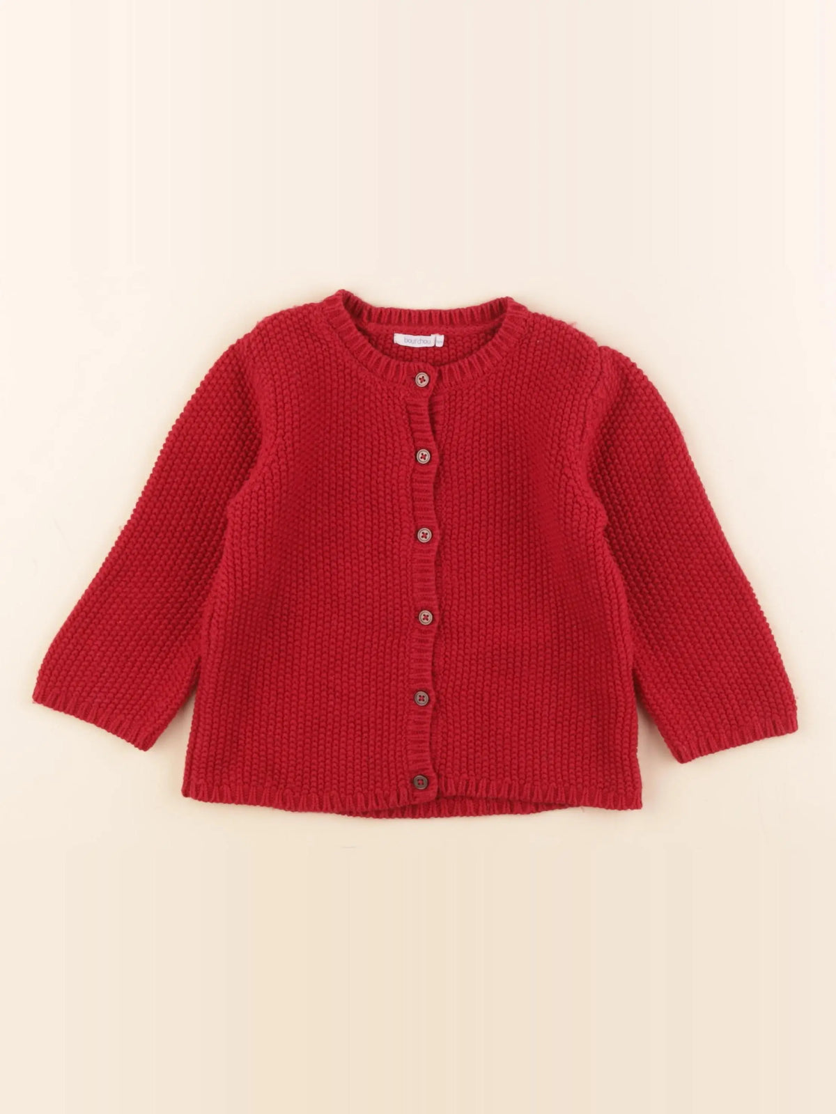 Boutchou - gilet rouge - 36 mois