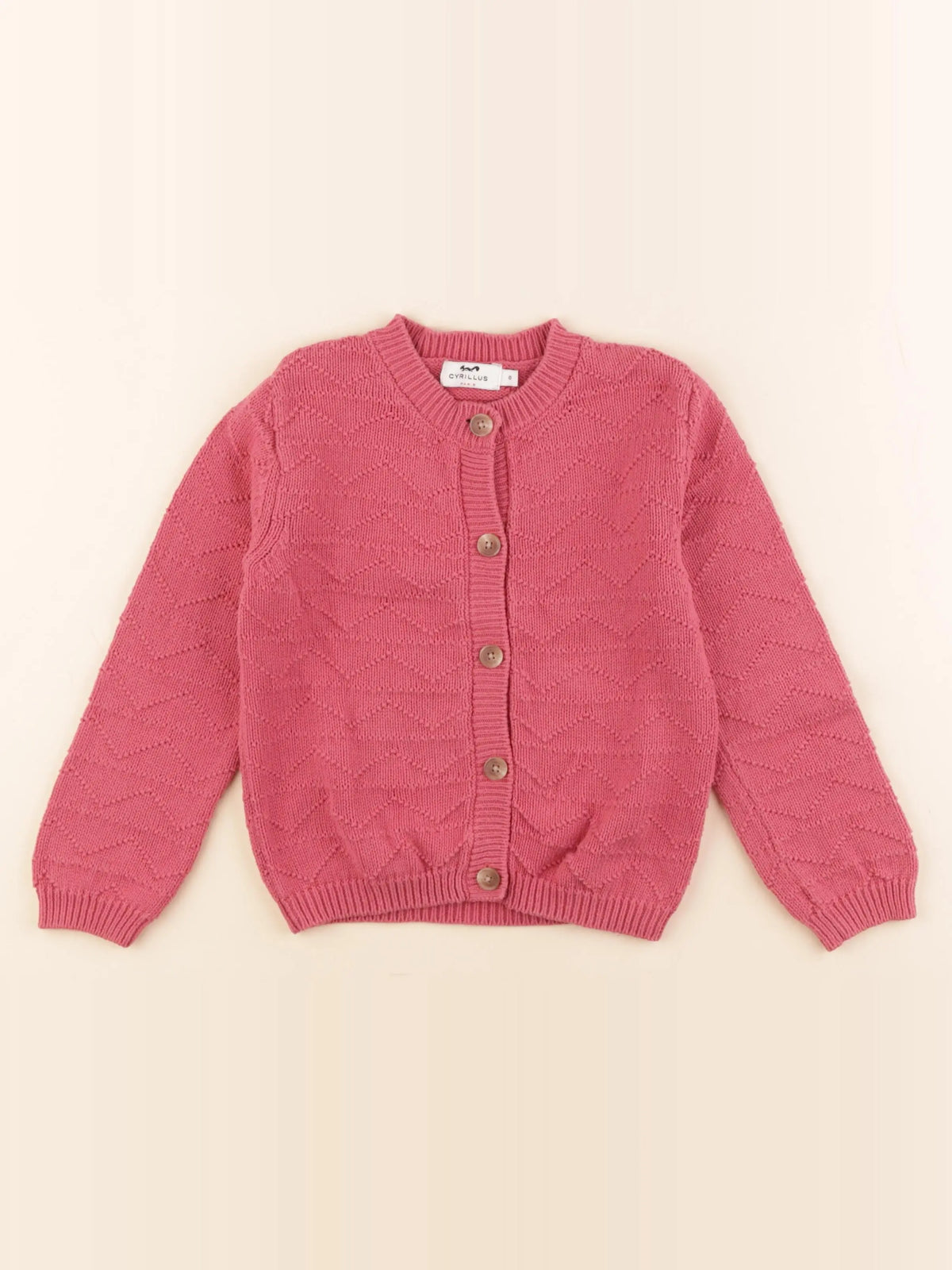 Cyrillus - gilet rose - 6 ans
