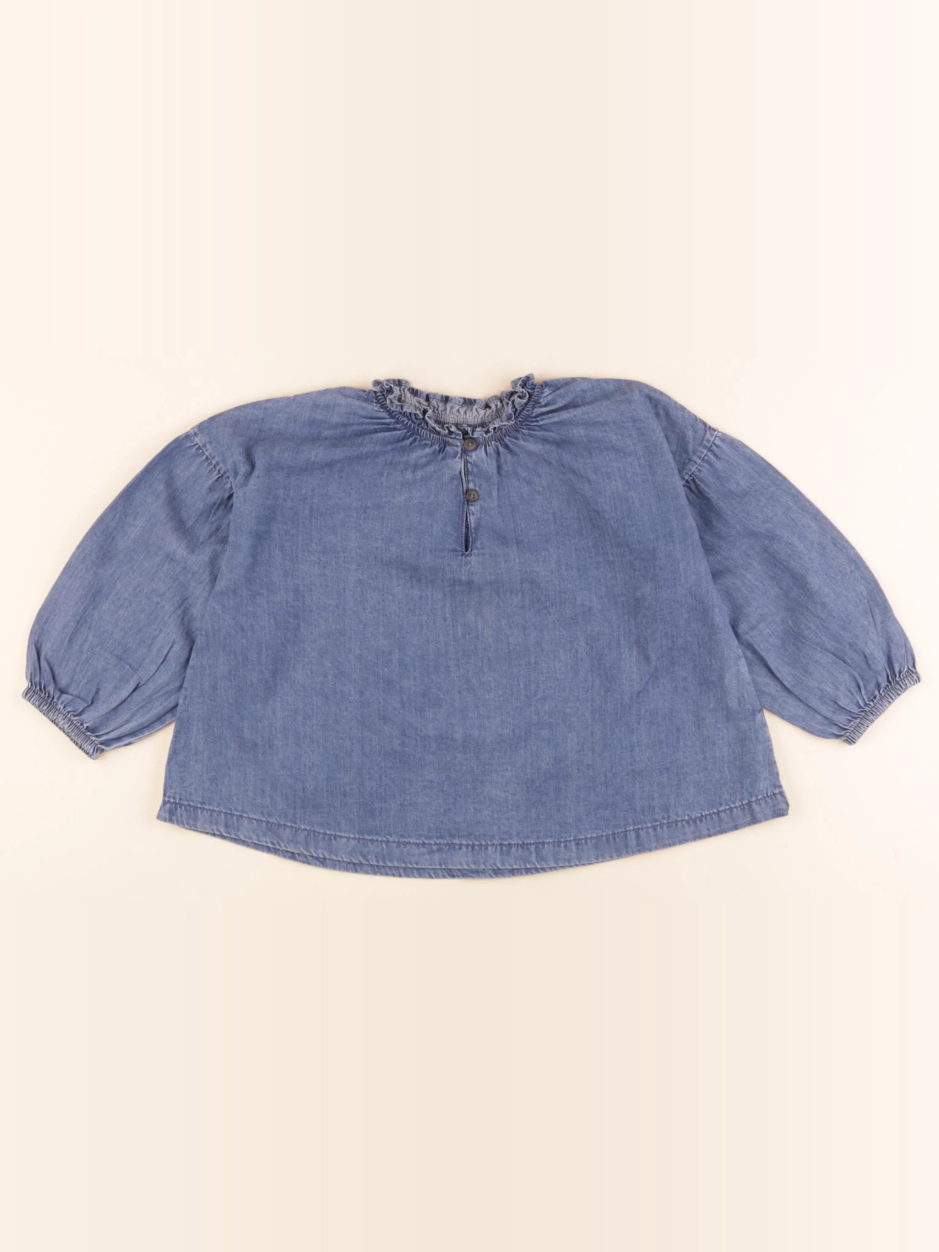 Vertbaudet - blouse bleu - 6 ans