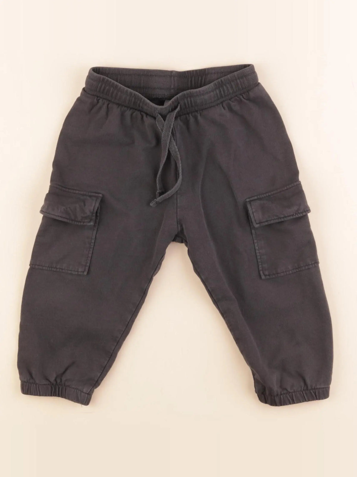 H&M - pantalon gris - 12/18 mois