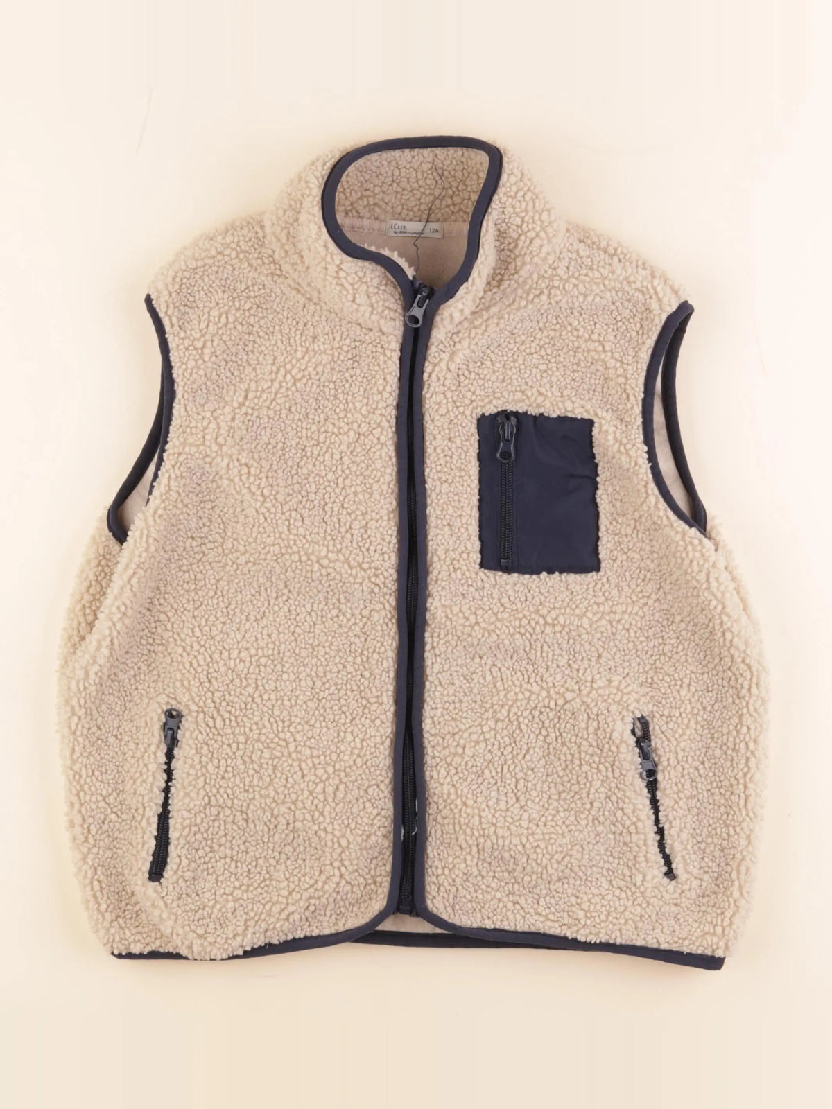Little Cigogne - gilet beige - 12 ans