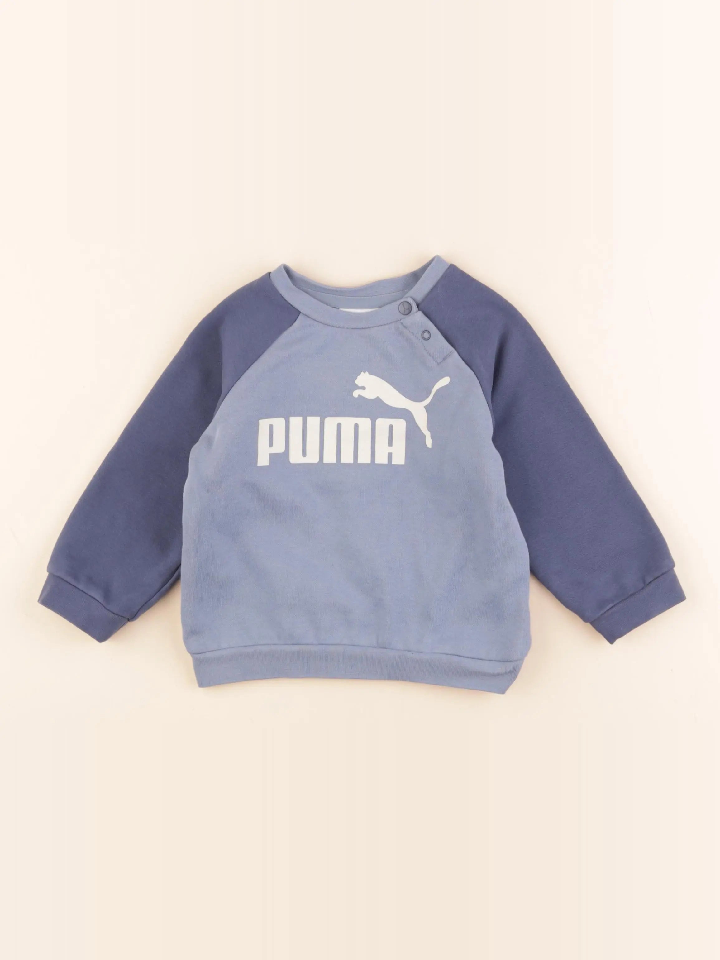 Puma - sweat bleu - 12/18 mois