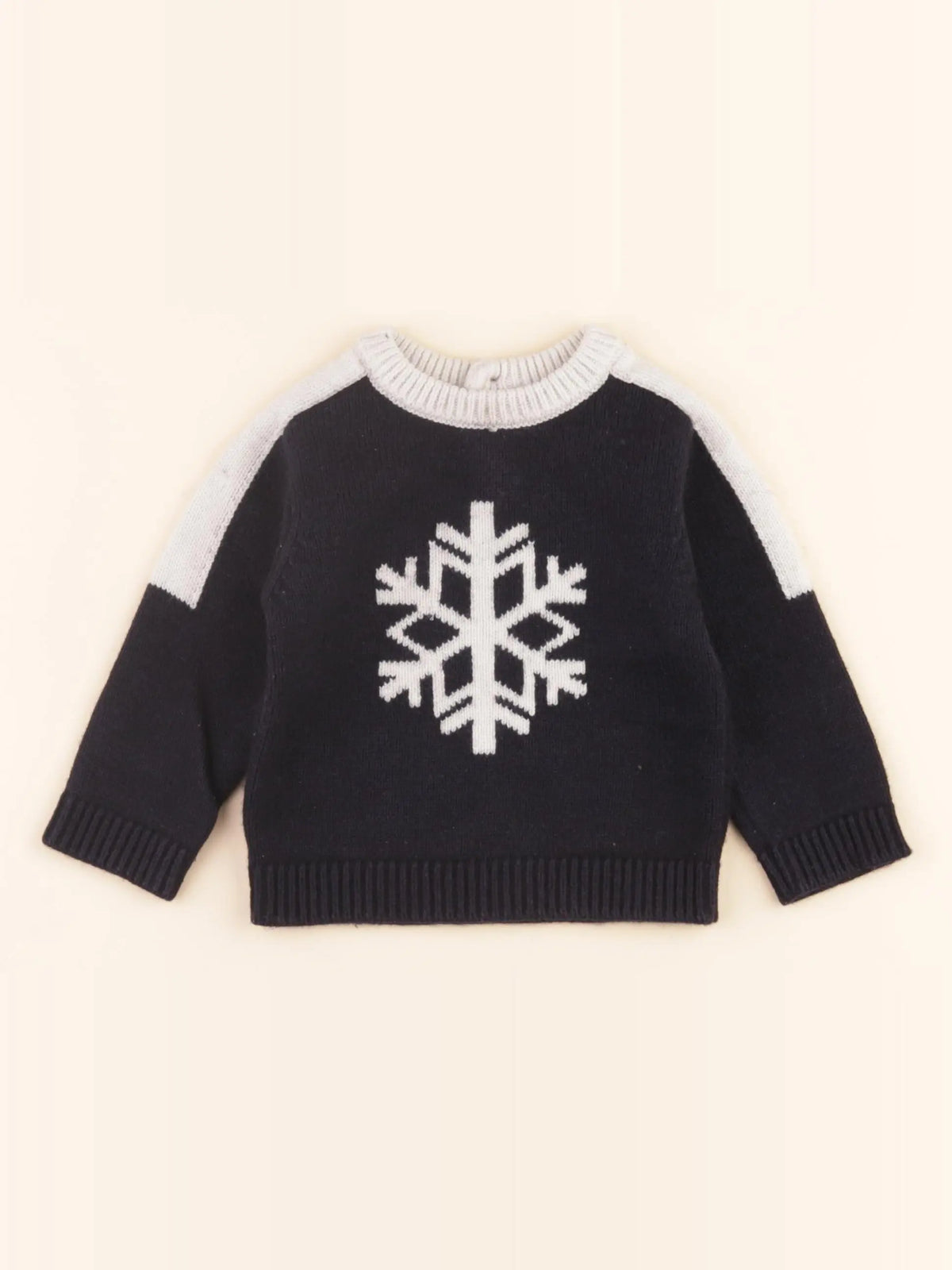 Jacadi - pull bleu, blanc - 12 mois
