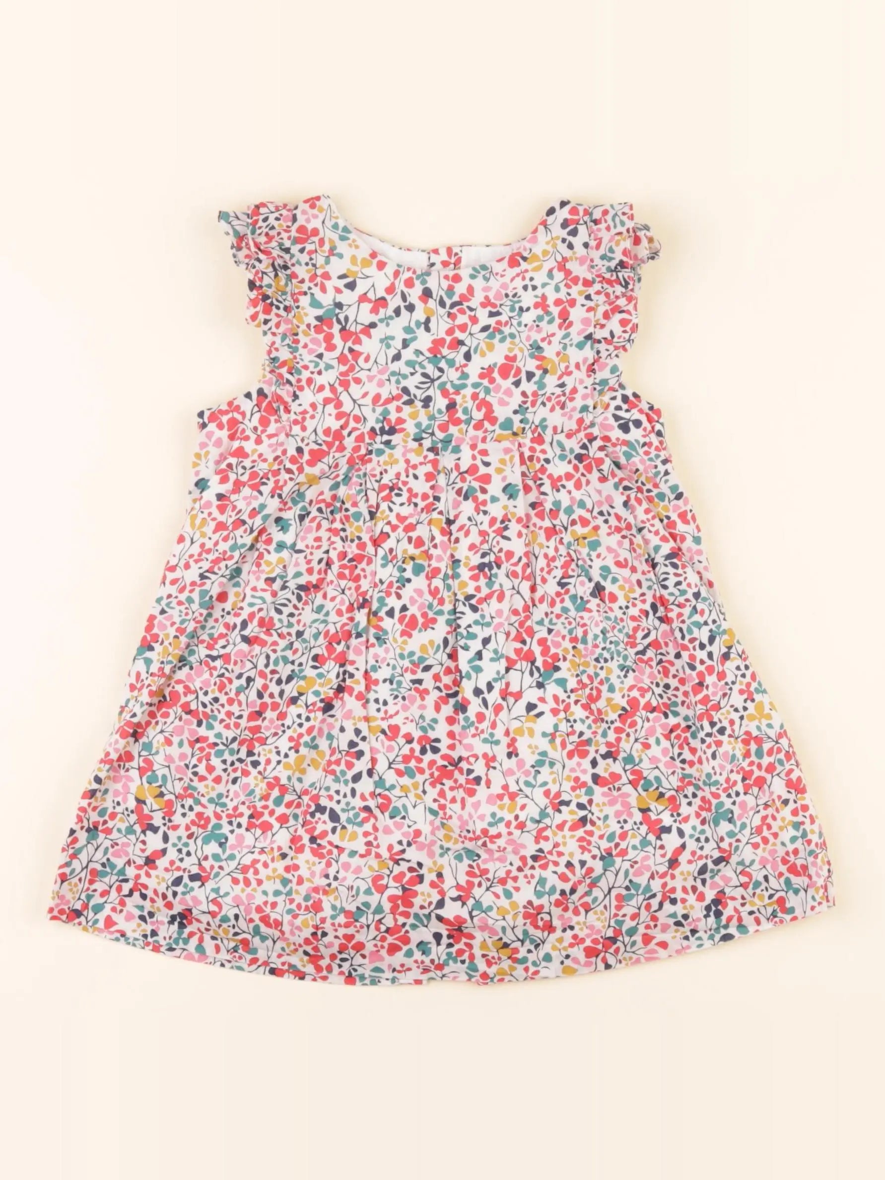 Jacadi - robe liberty multicolore - 12 mois