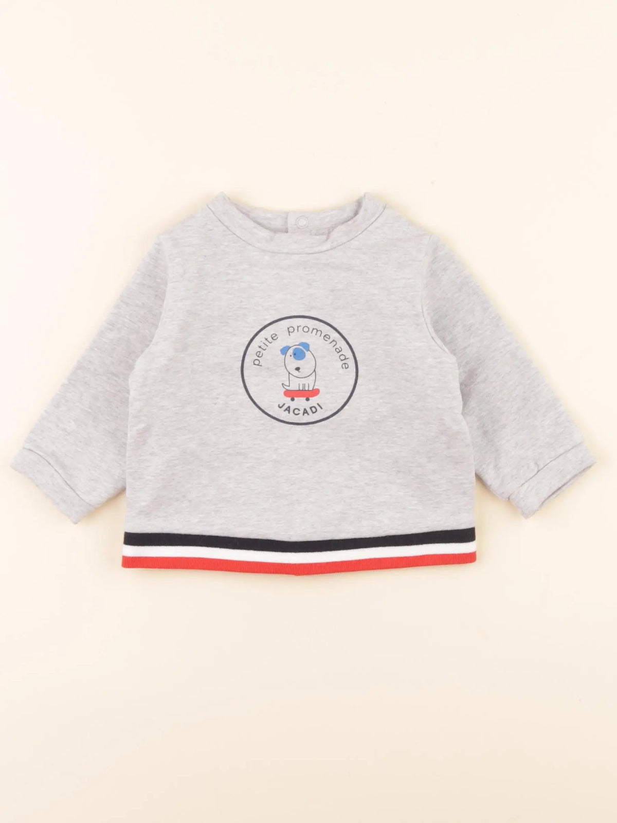 Jacadi - sweat gris - 6 mois