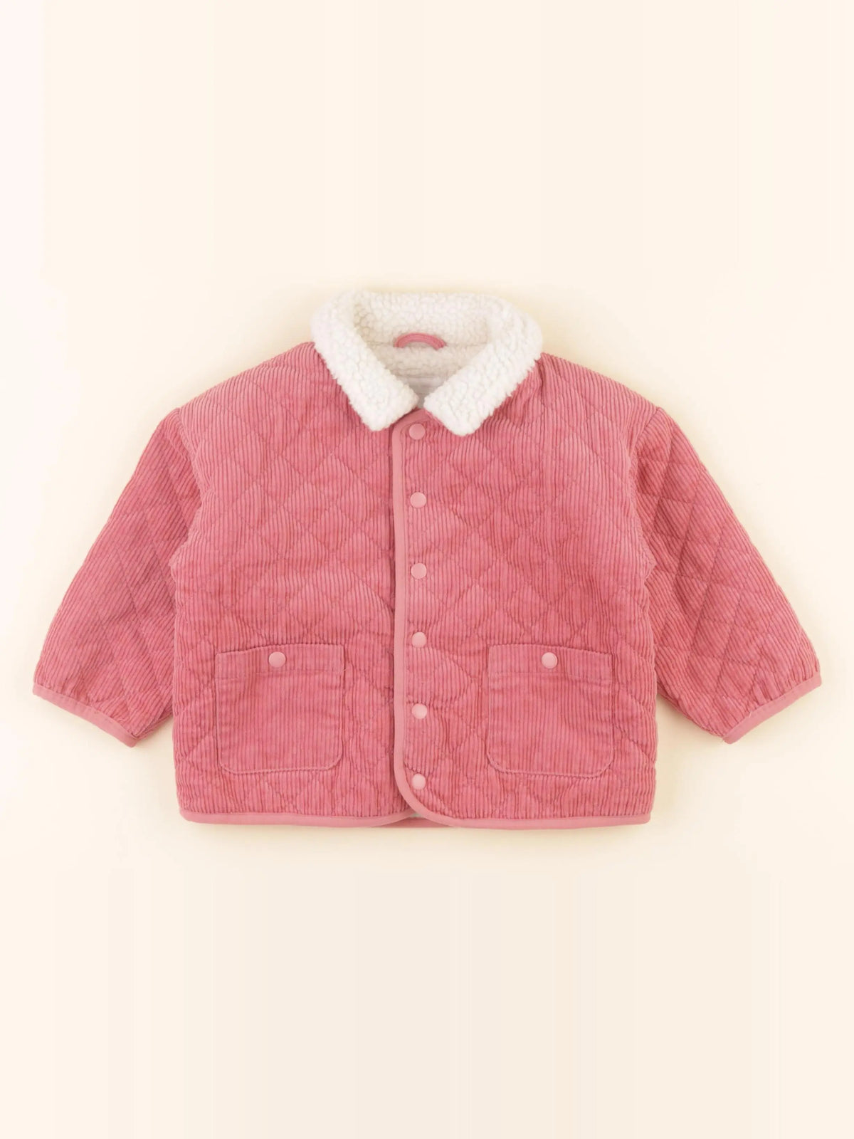Vertbaudet - veste doublé rose - 18 mois