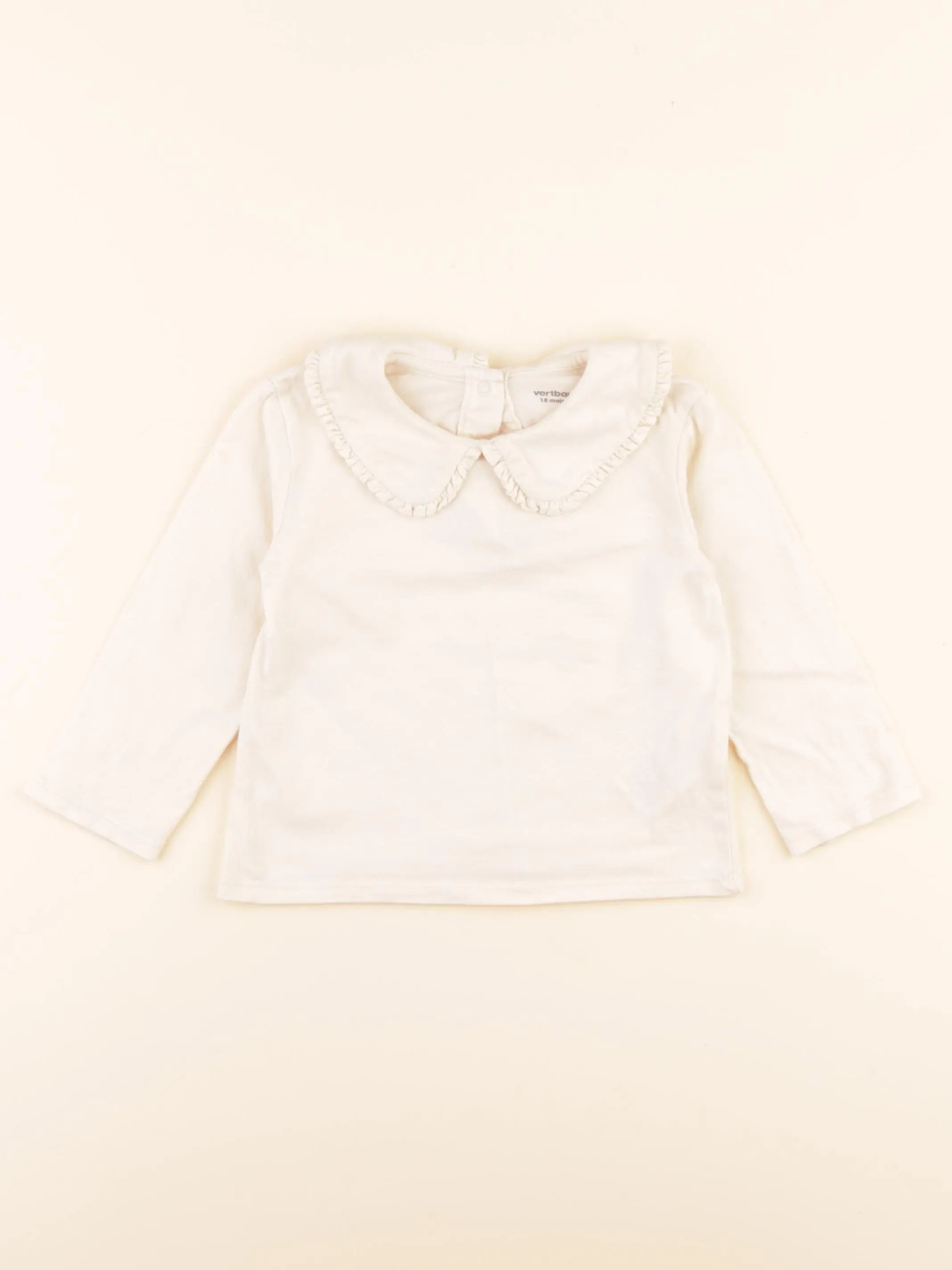 Vertbaudet - tee-shirt beige - 18 mois