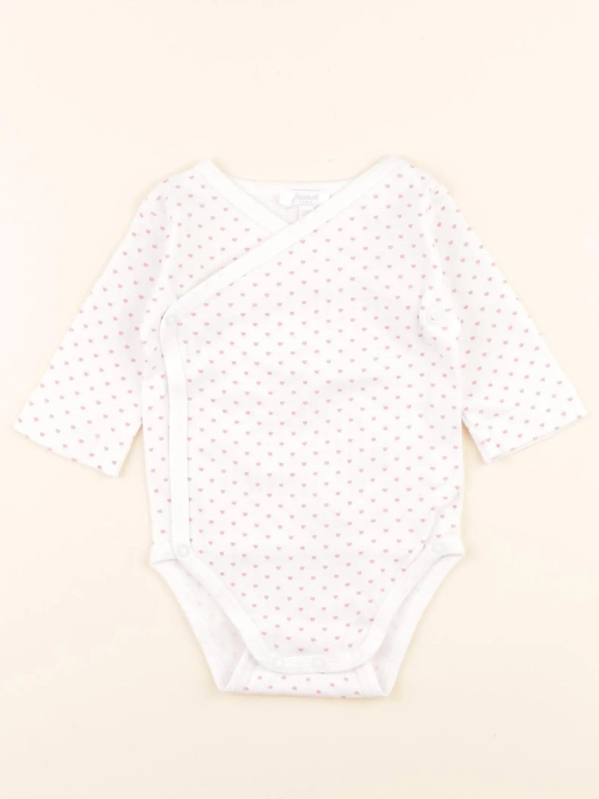 Jacadi - body blanc, rose - 3 mois