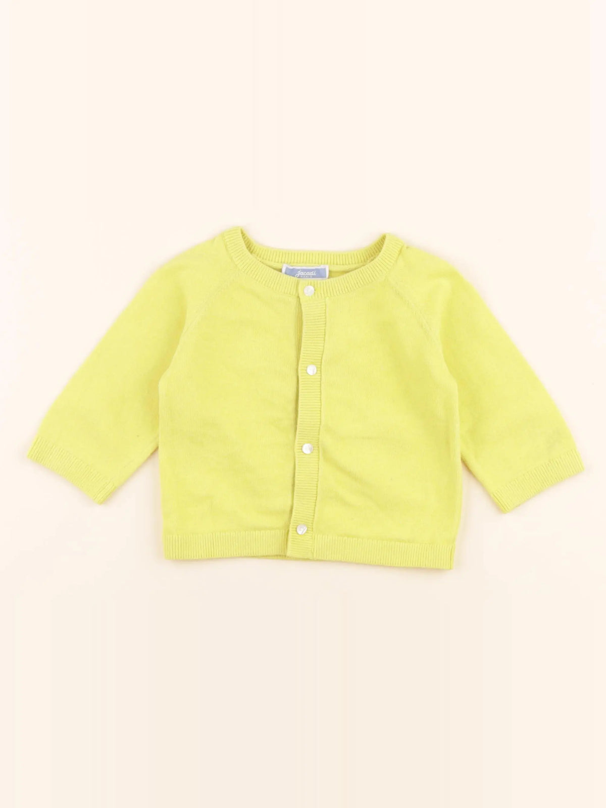 Jacadi - gilet jaune - 6 mois