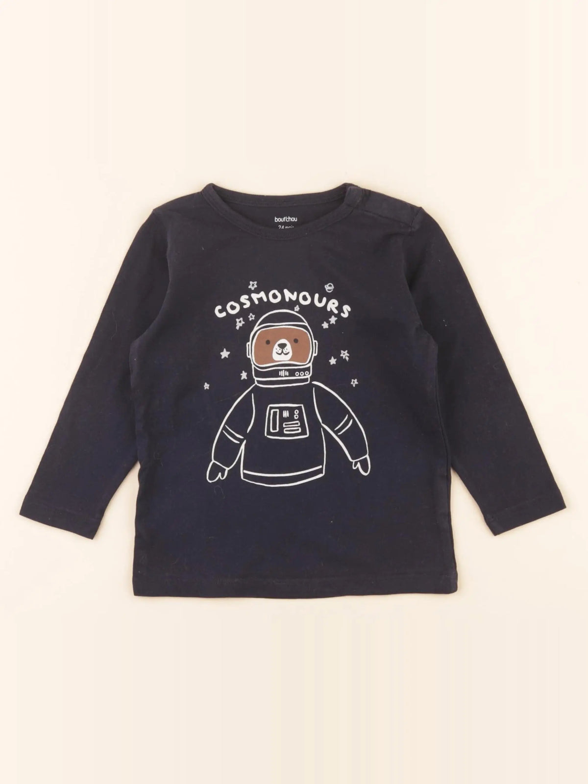 Boutchou - tee-shirt bleu - 24 mois