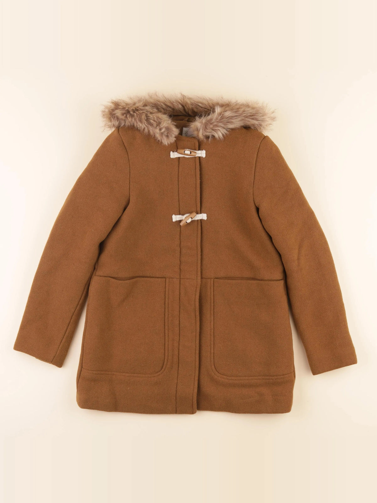 Vertbaudet - manteau marron - 10 ans