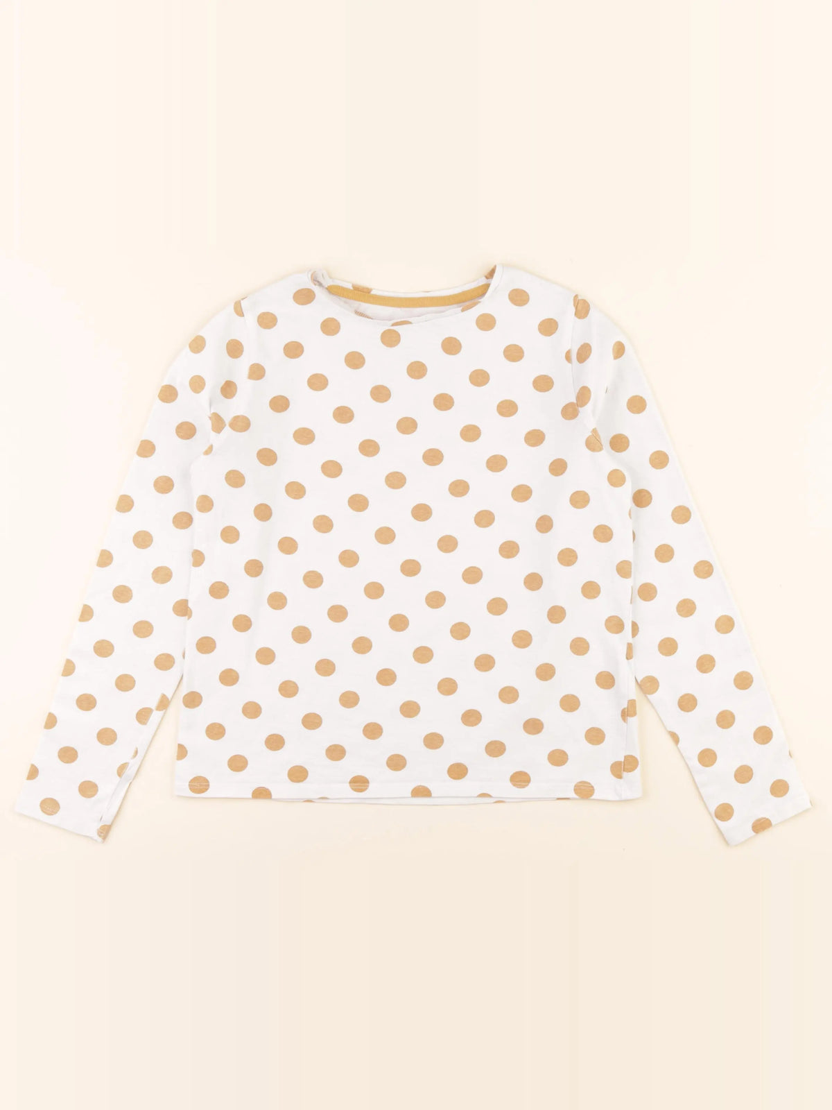 Vertbaudet - tee-shirt blanc, jaune - 10 ans
