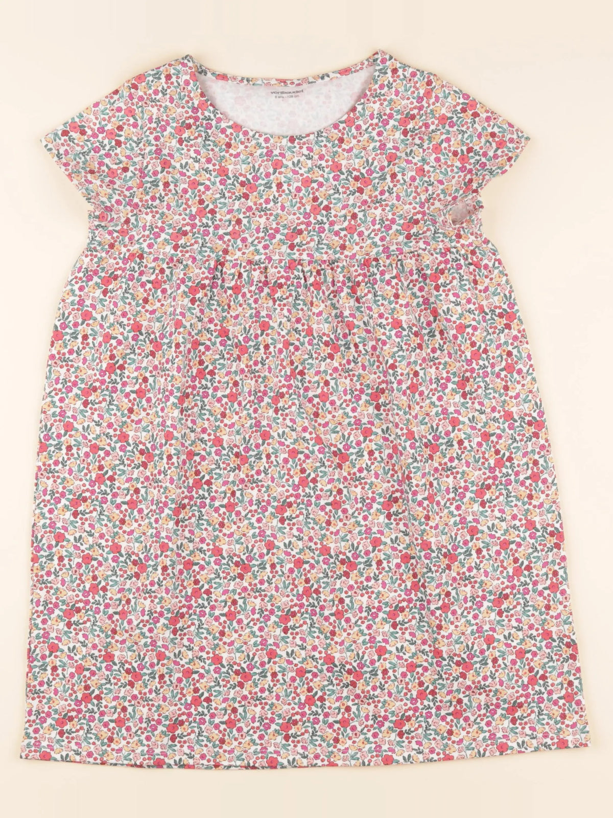 Vertbaudet - robe multicolore - 8 ans