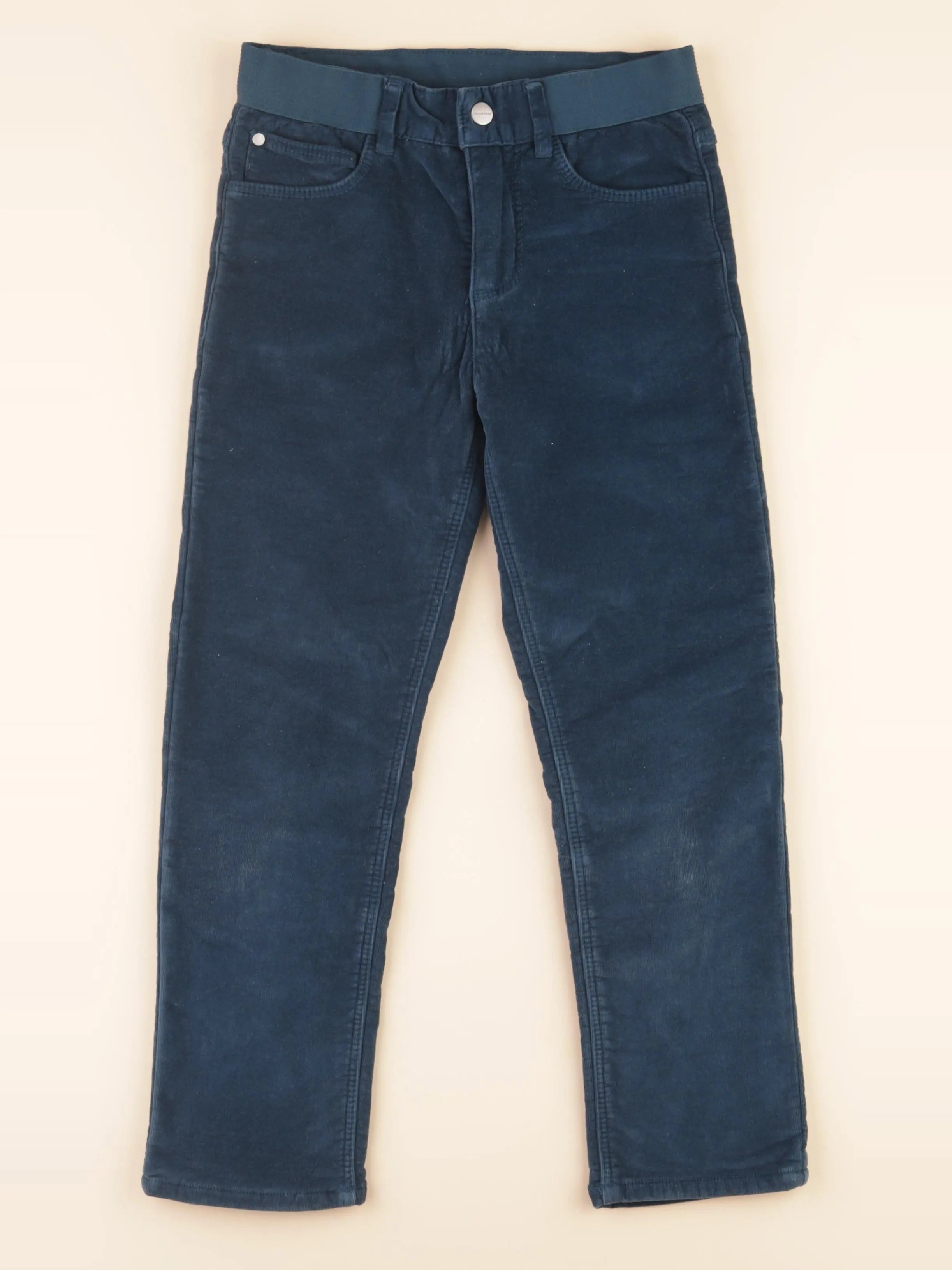 Jacadi - pantalon doublé bleu - 8 ans