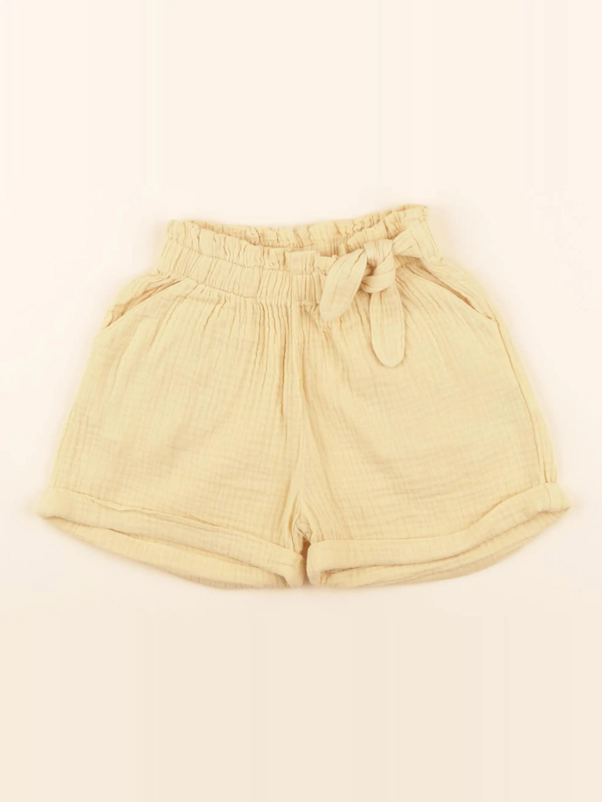 Vertbaudet - short jaune - 6 ans