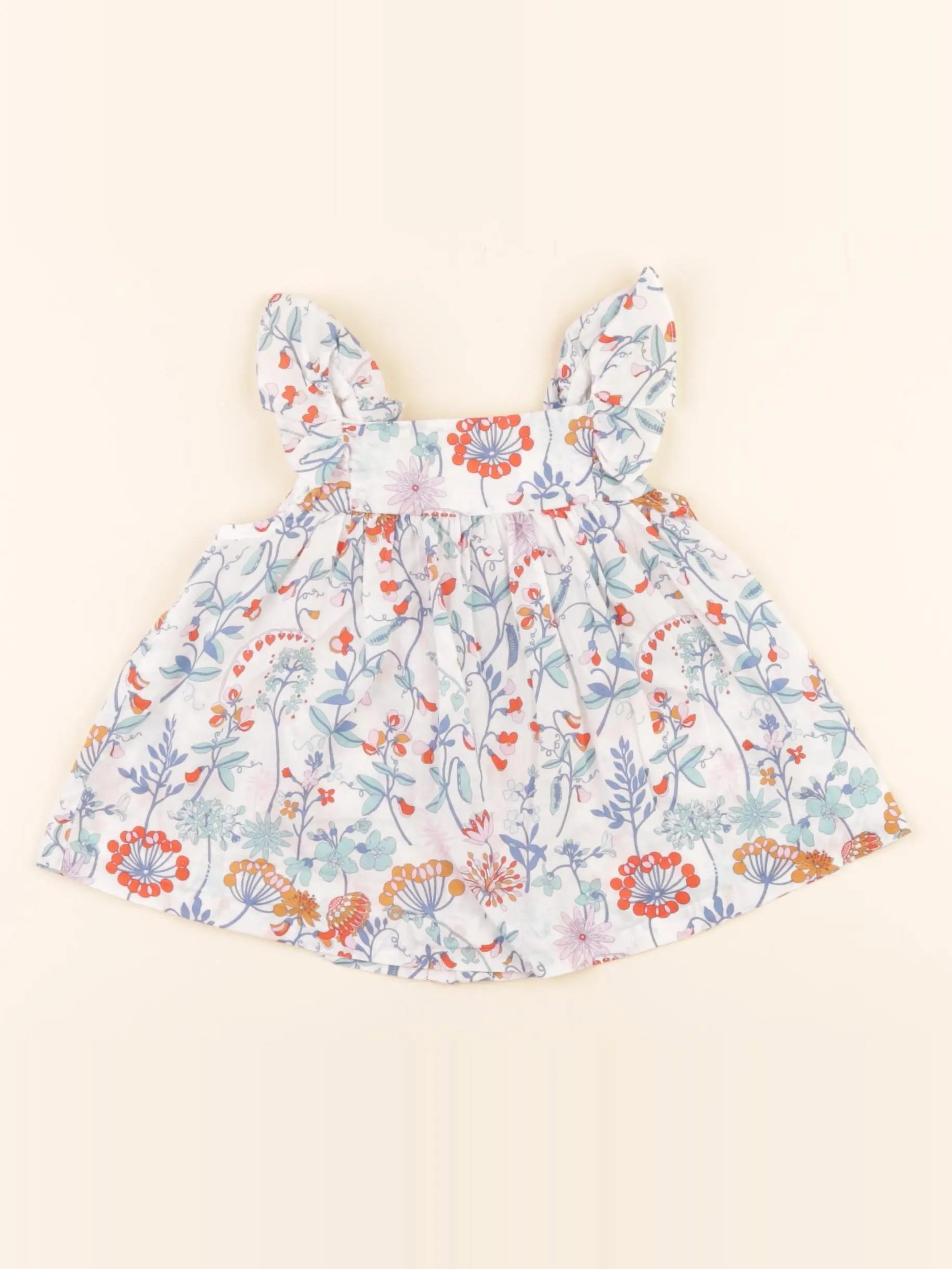 Jacadi - blouse liberty multicolore - 12 mois