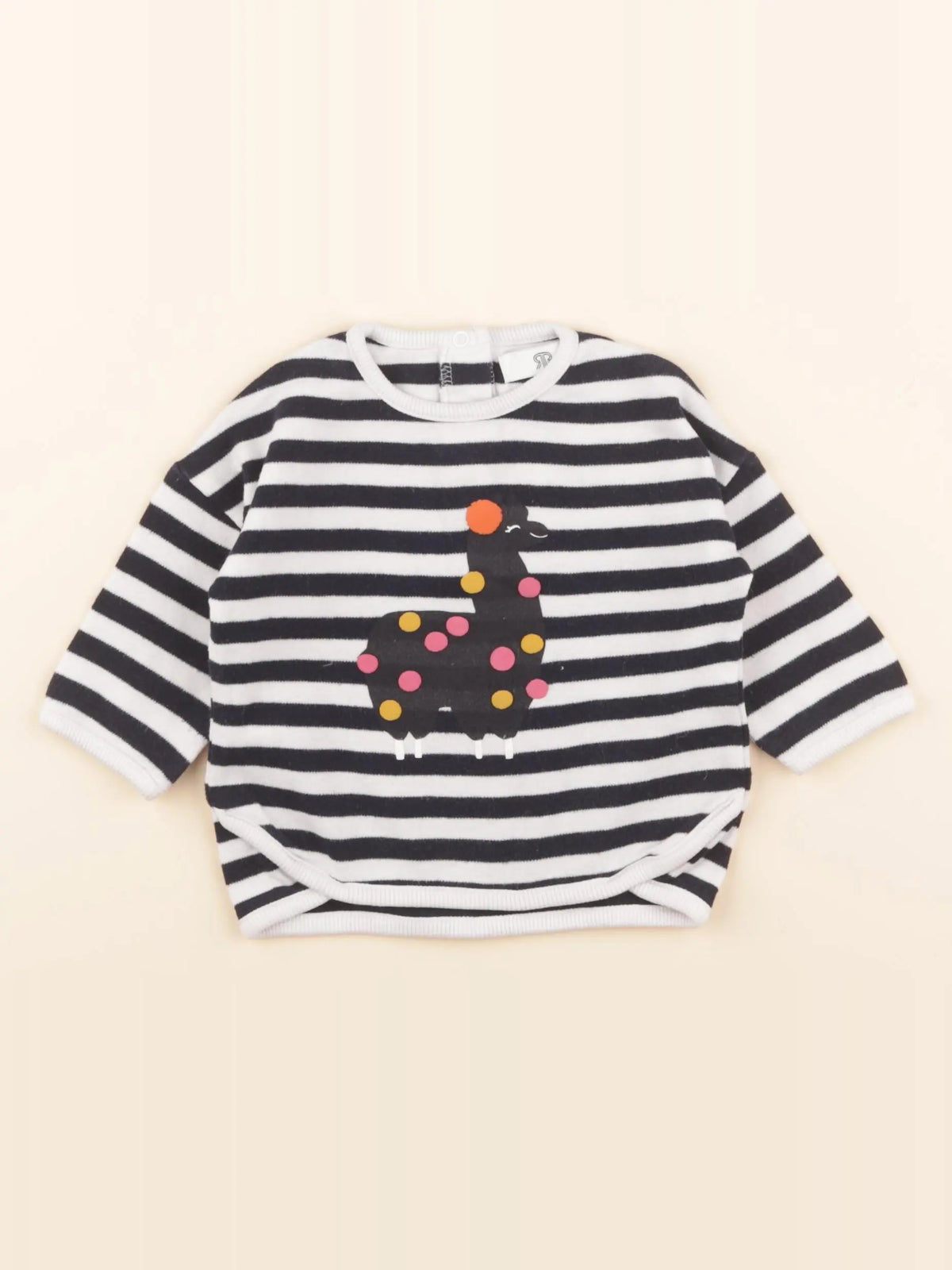 La Redoute - sweat bleu - 6 mois