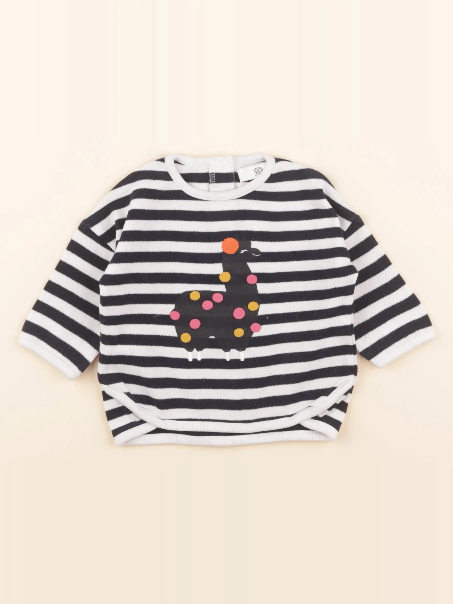 La Redoute - sweat bleu - 6 mois