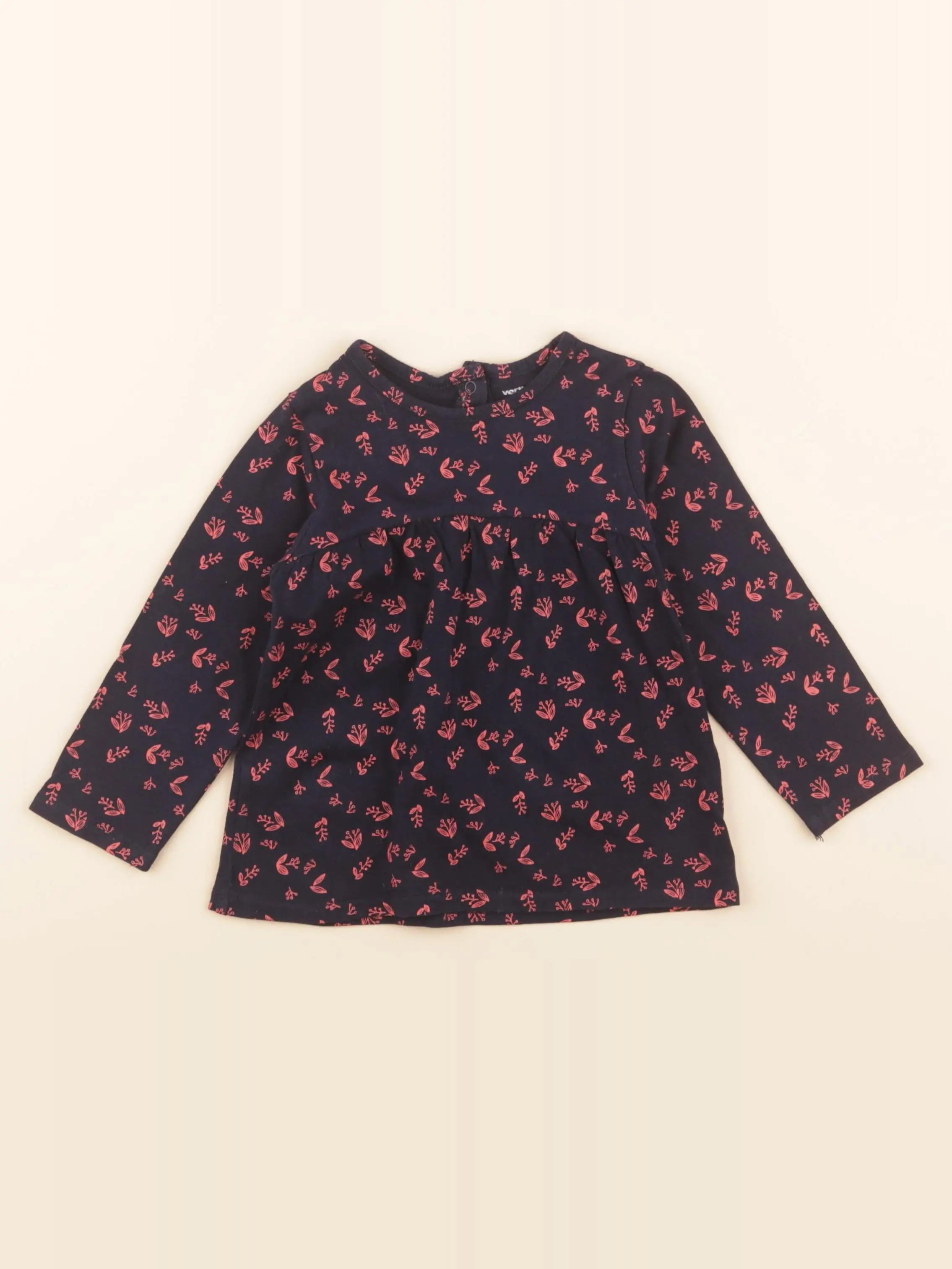 Vertbaudet - tee-shirt bleu - 18 mois