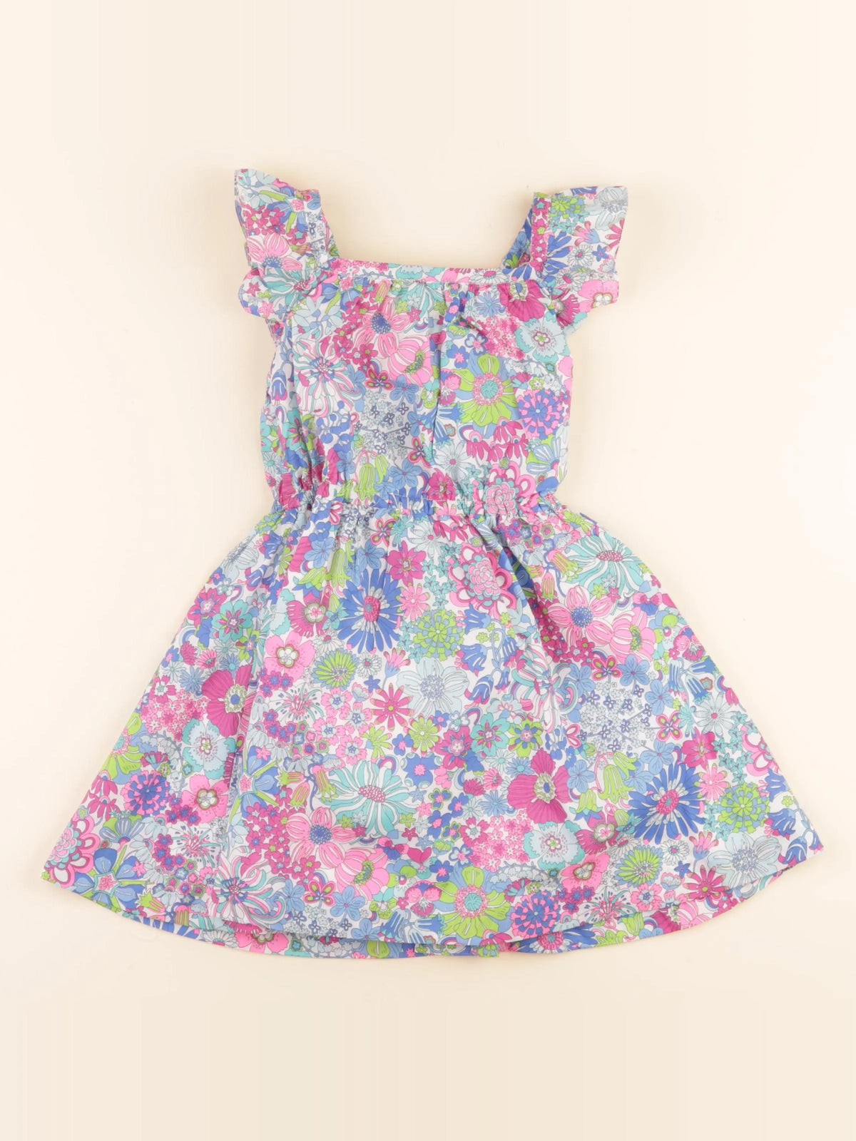 Jacadi - robe liberty multicolore - 4 ans