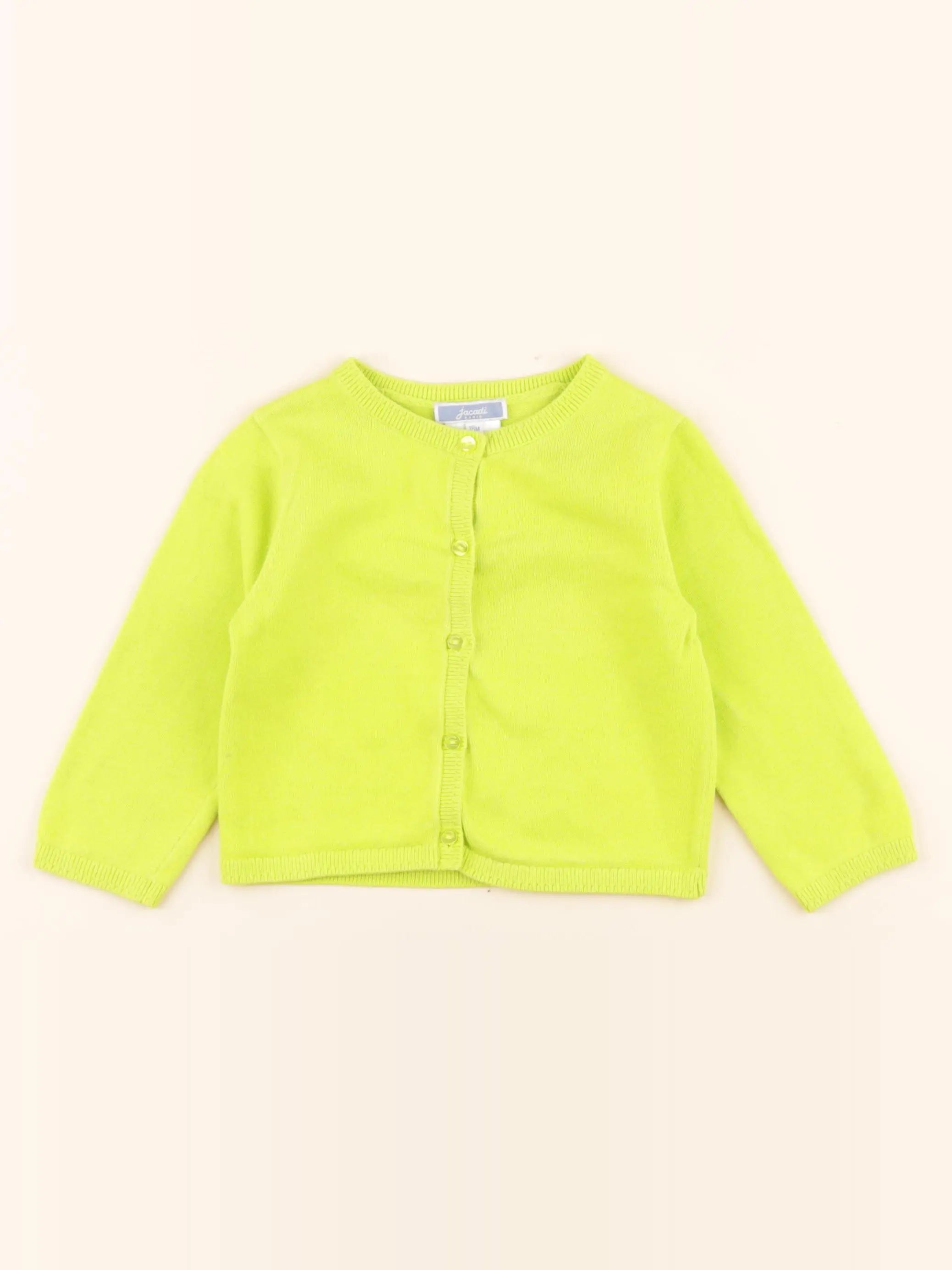 Jacadi - gilet vert - 18 mois