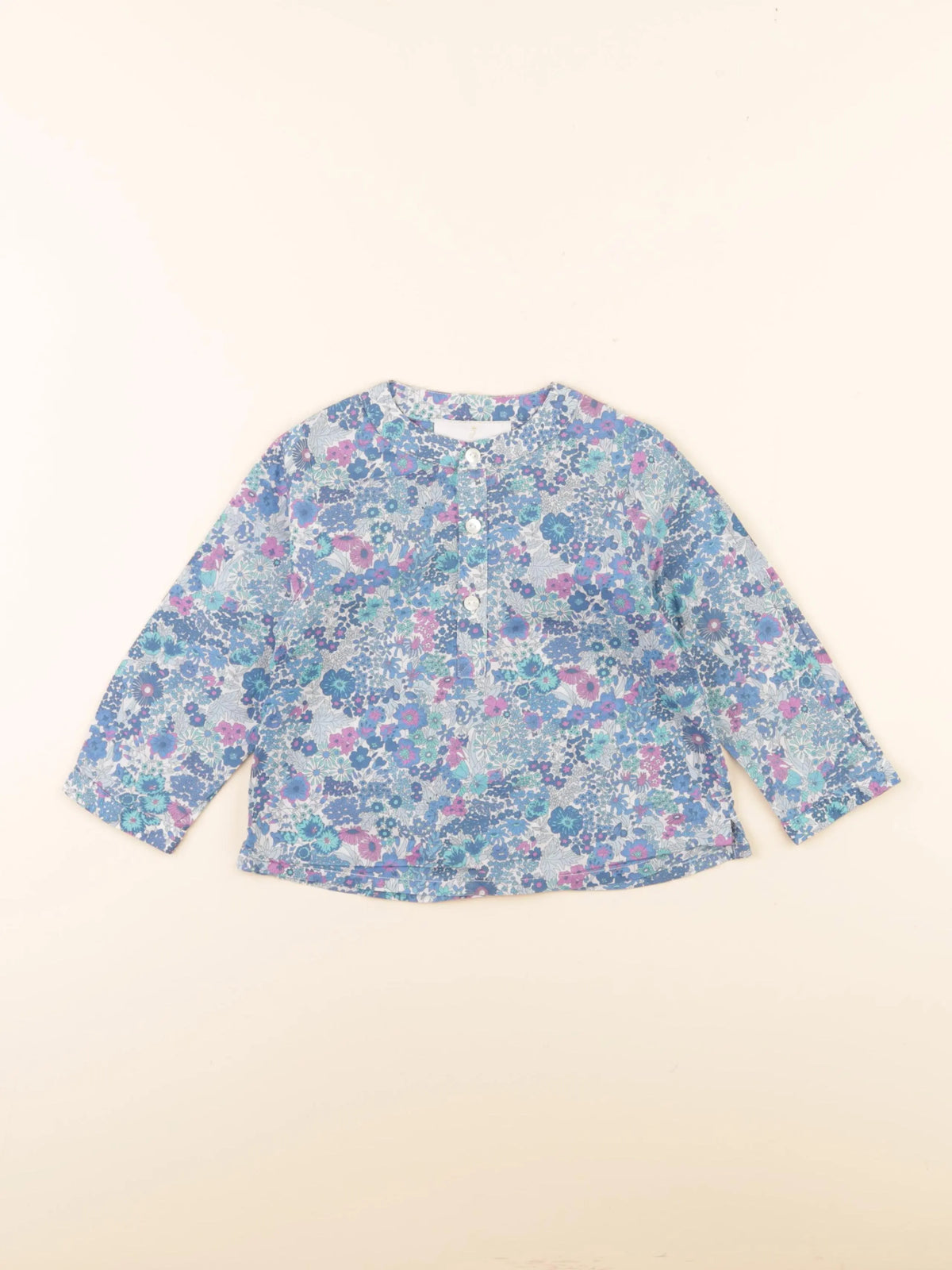 Jacadi - blouse liberty bleu - 36 mois