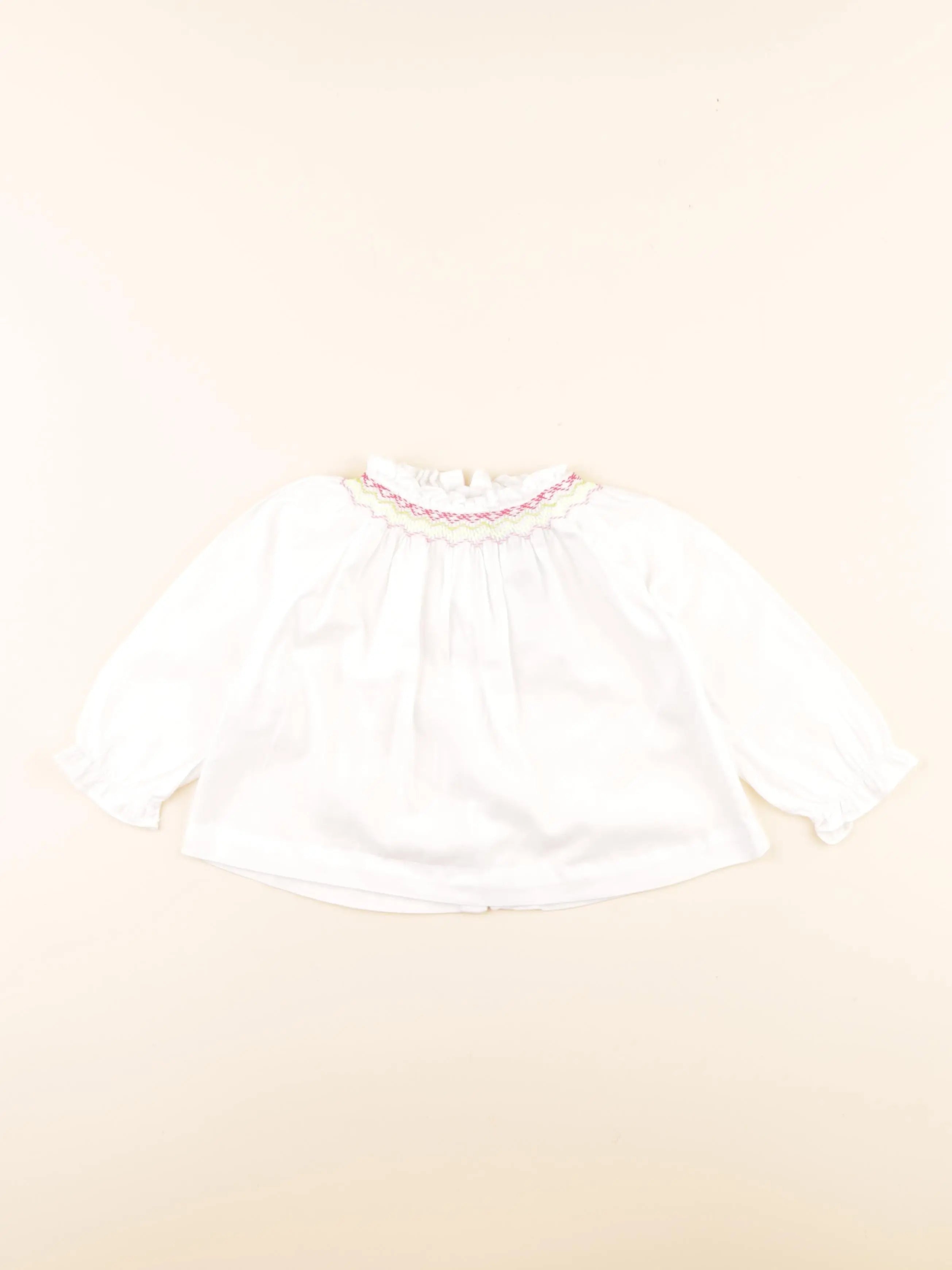 Jacadi - blouse blanc - 18 mois