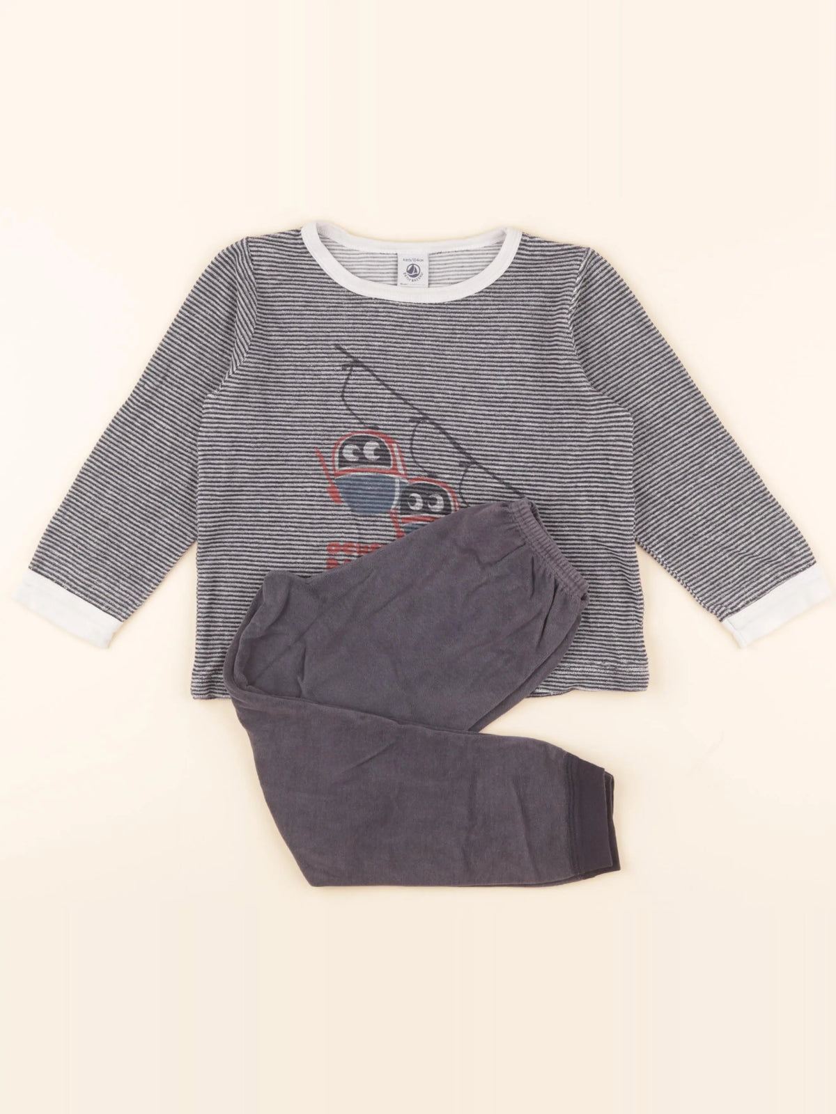 Pyjama velours gris