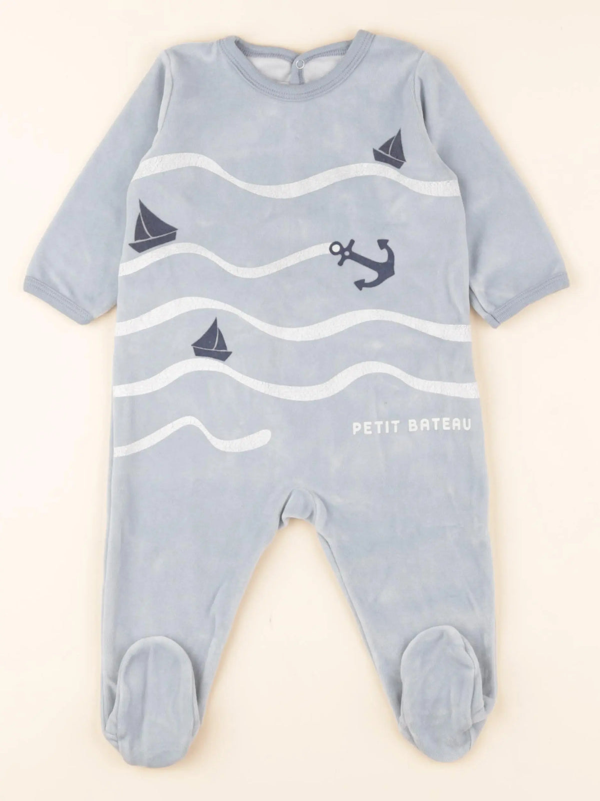 Pyjama velours bleu